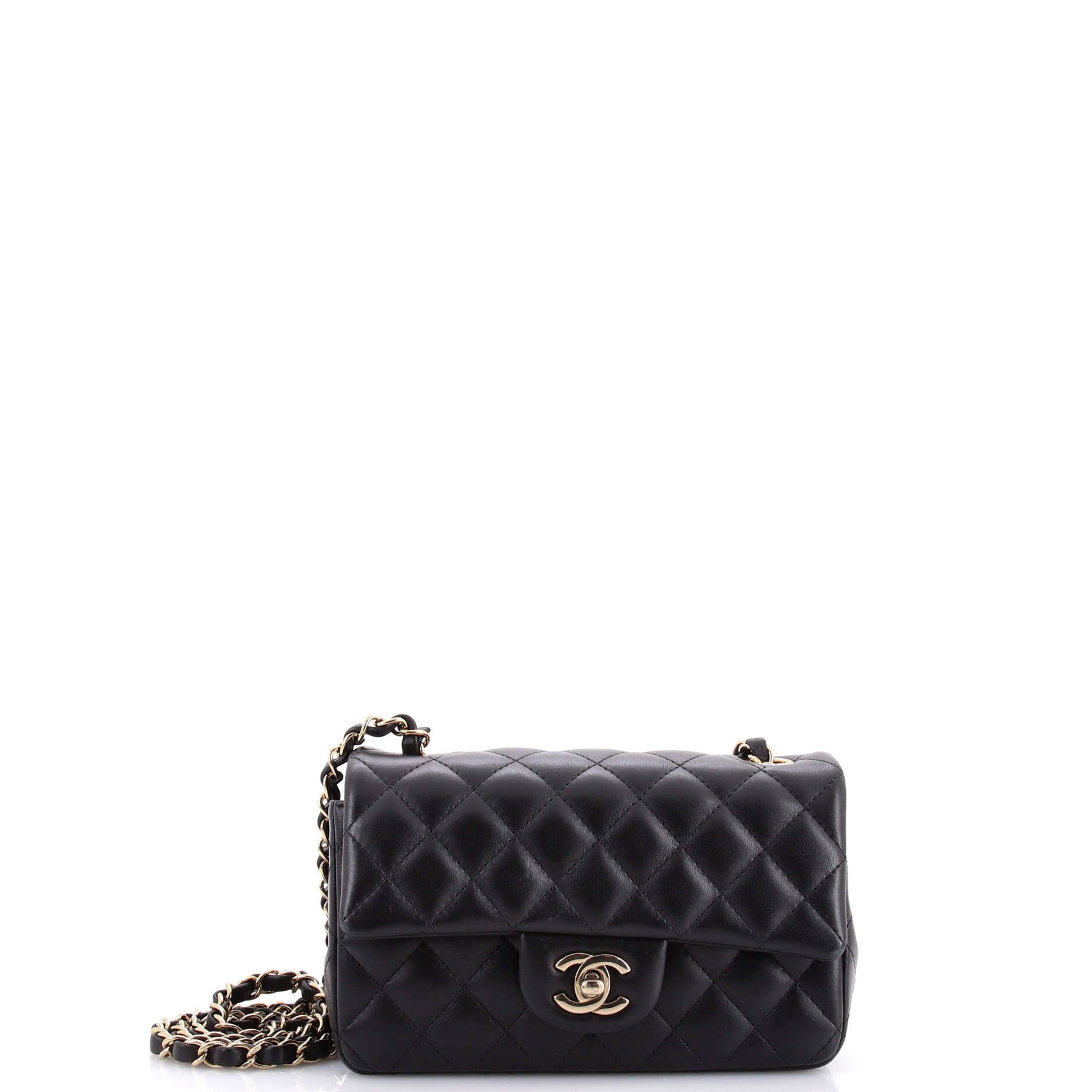 Chanel Classic Single Flap Bag Quilted Lambskin Mini
