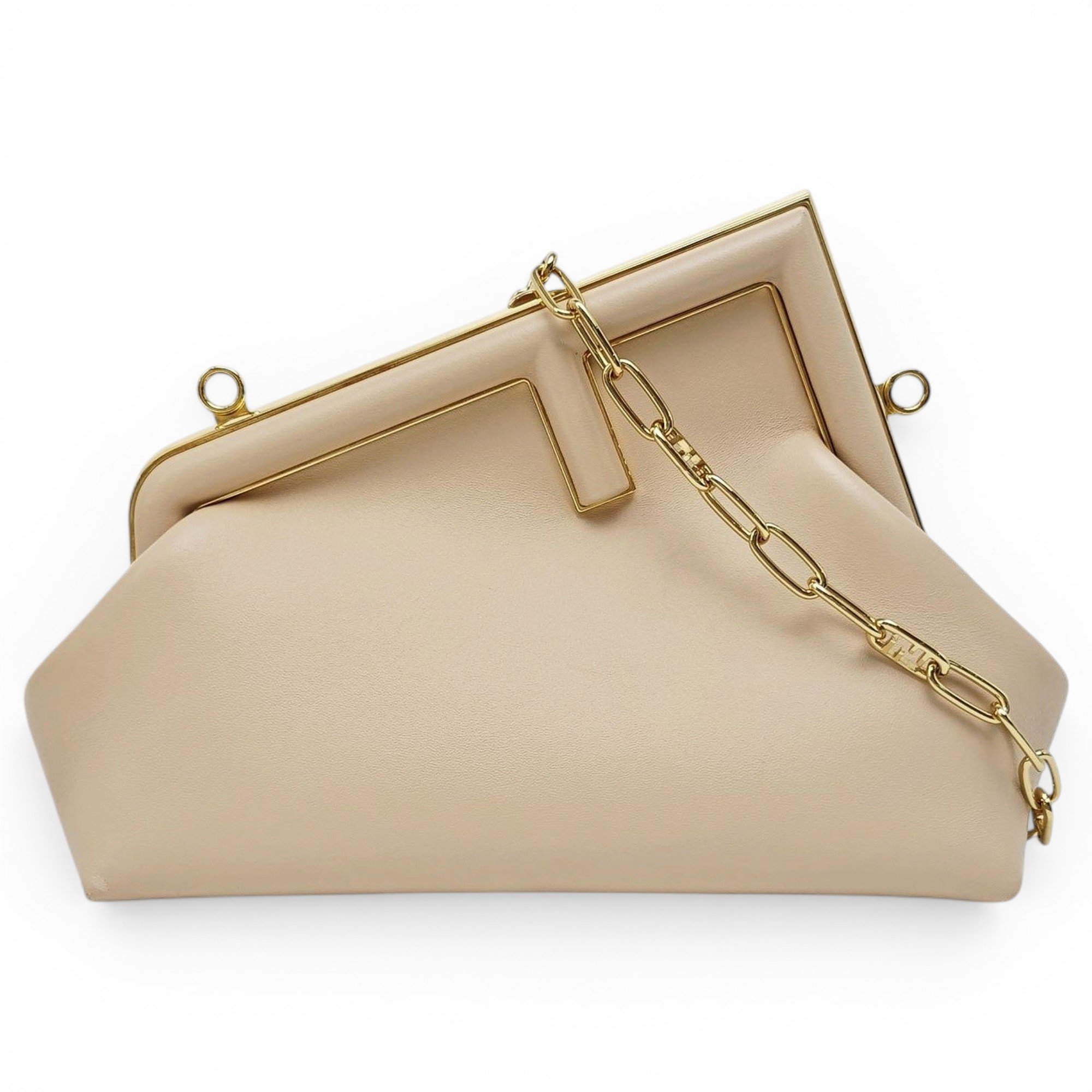First leather handbag