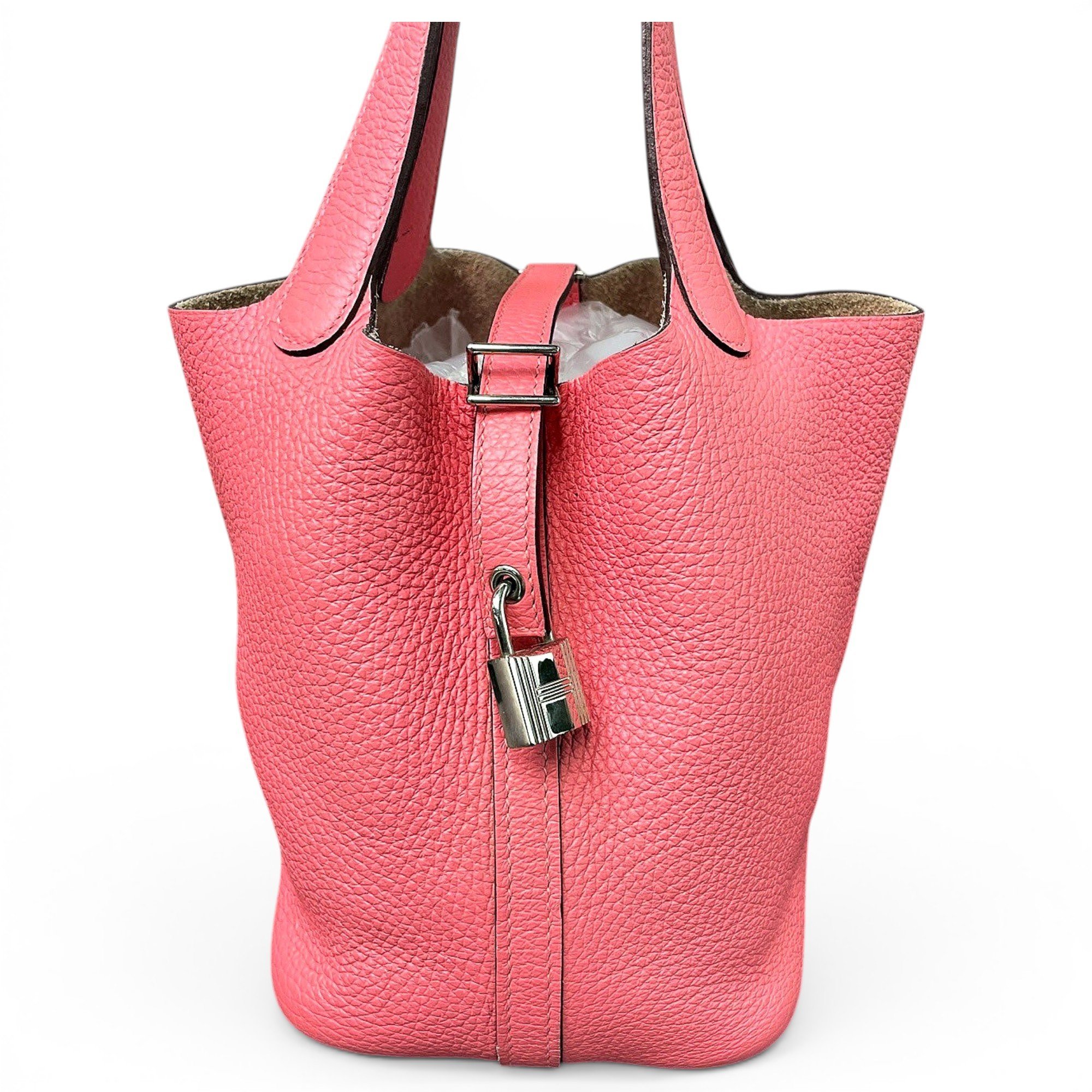 Picotin leather handbag