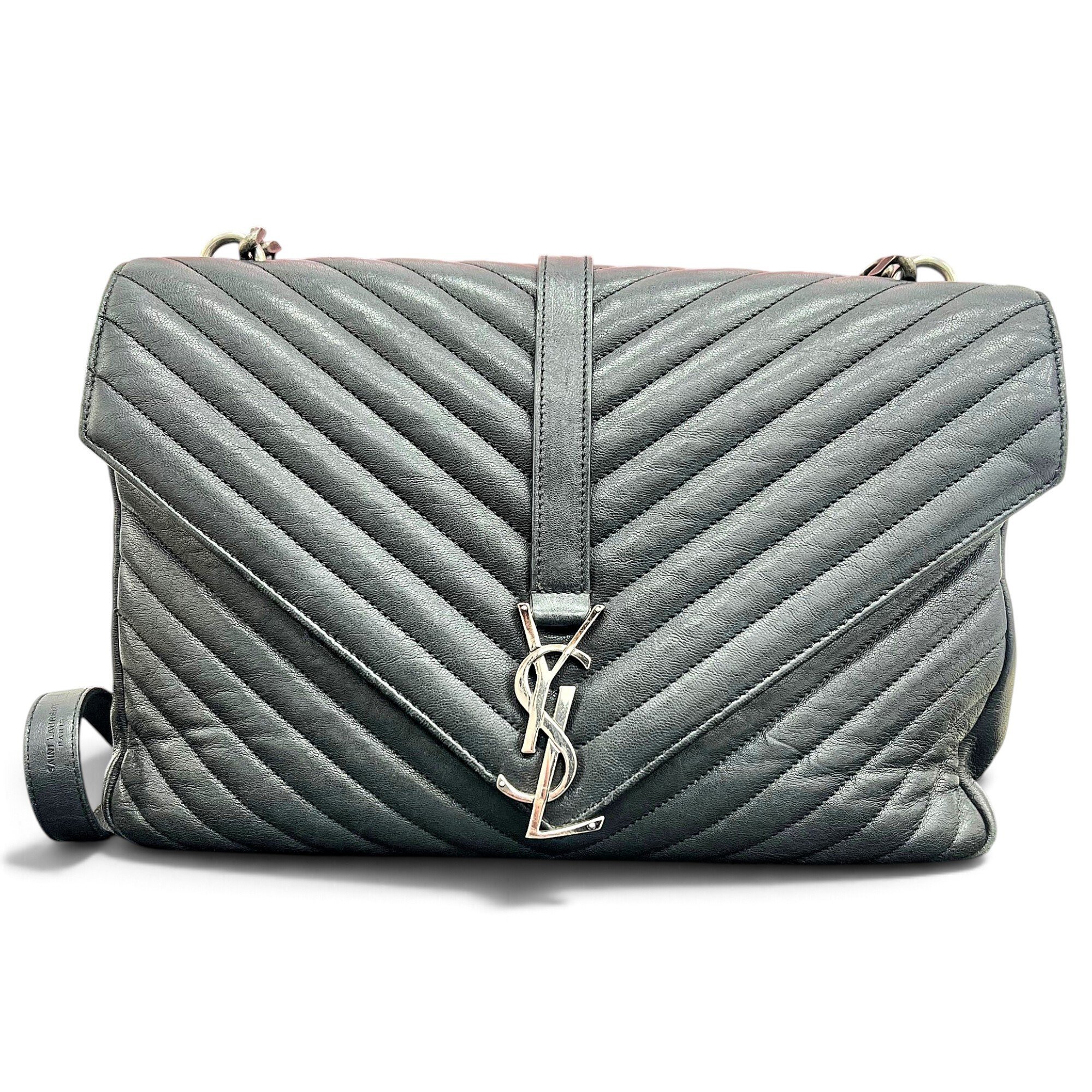 Collége monogramme leather handbag
