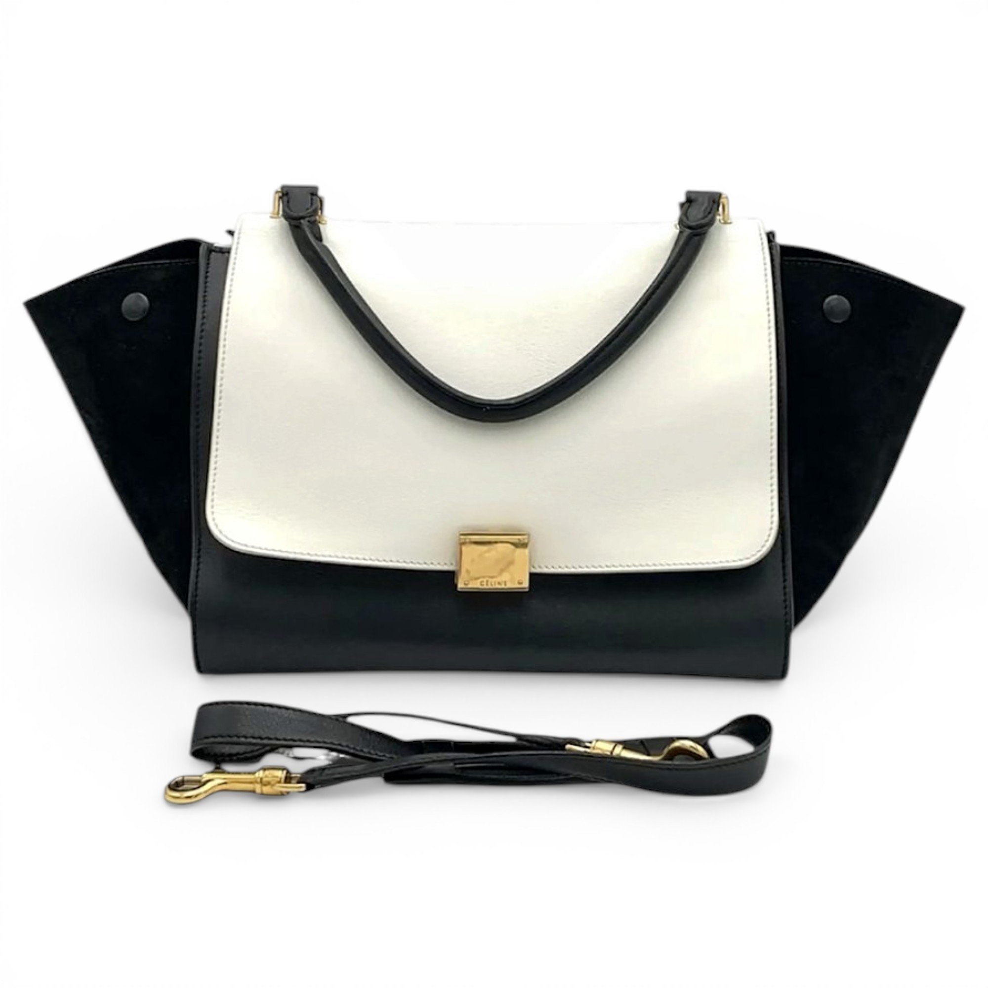 Celine Trapèze leather handbag