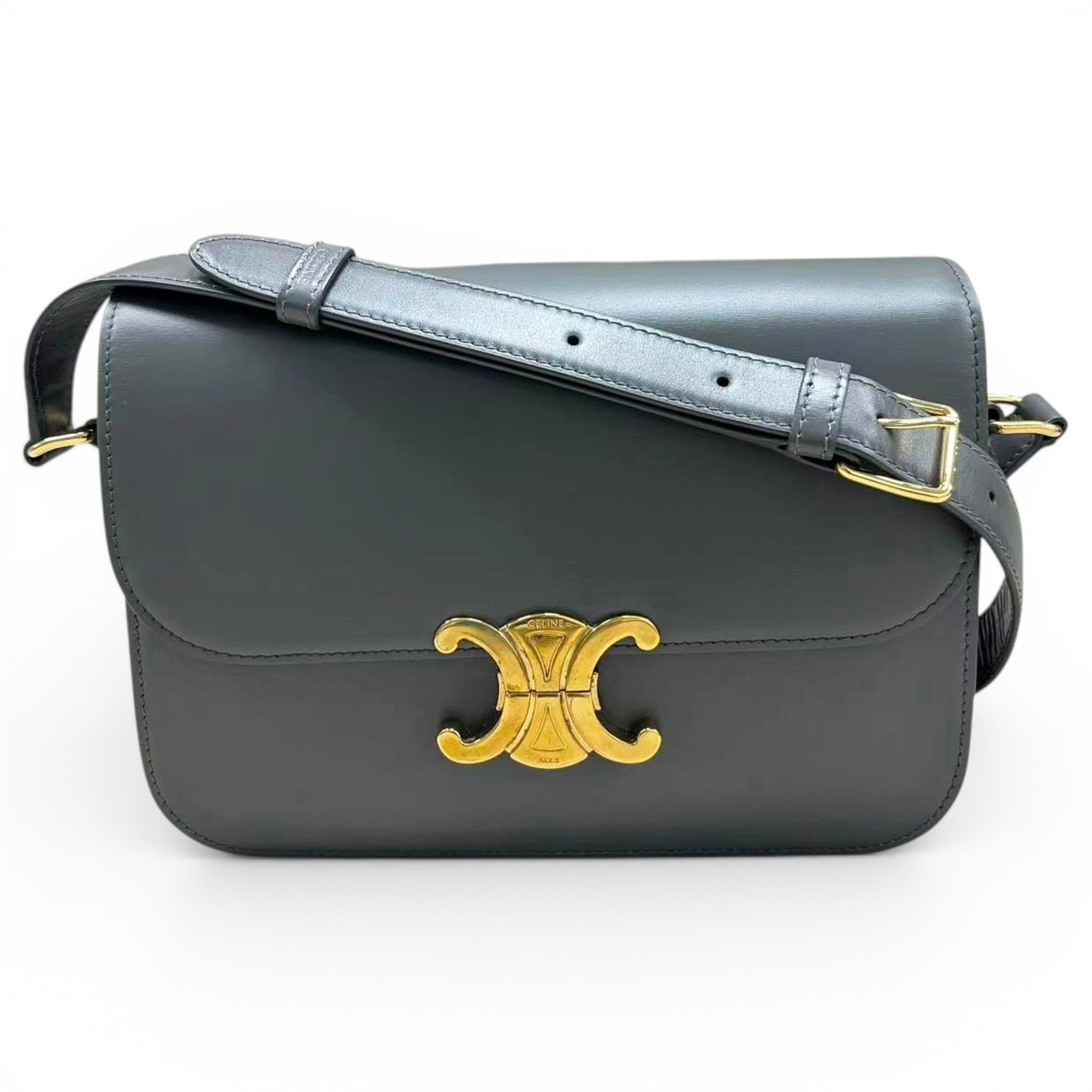 Triomphe leather handbag