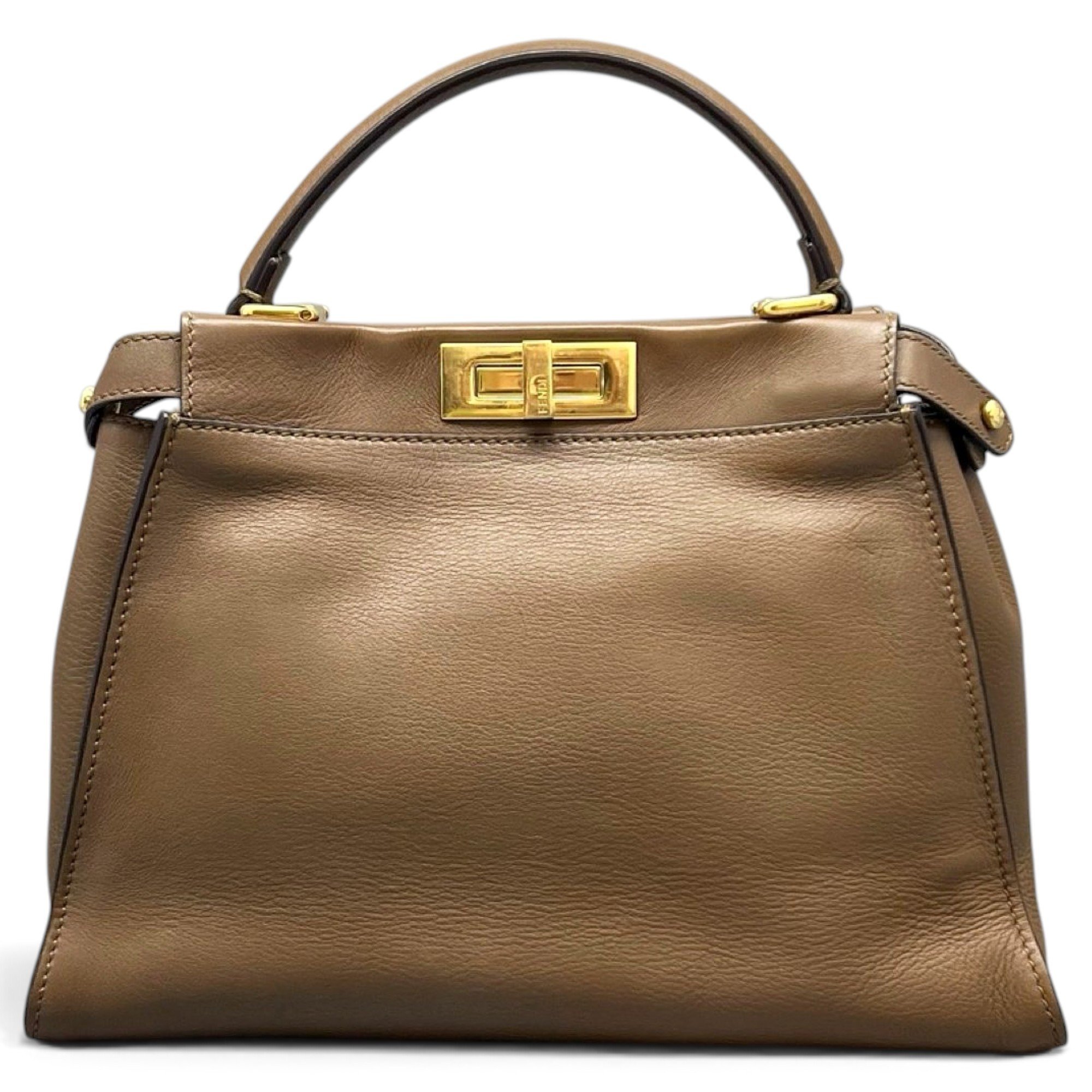 Peekaboo leather handbag