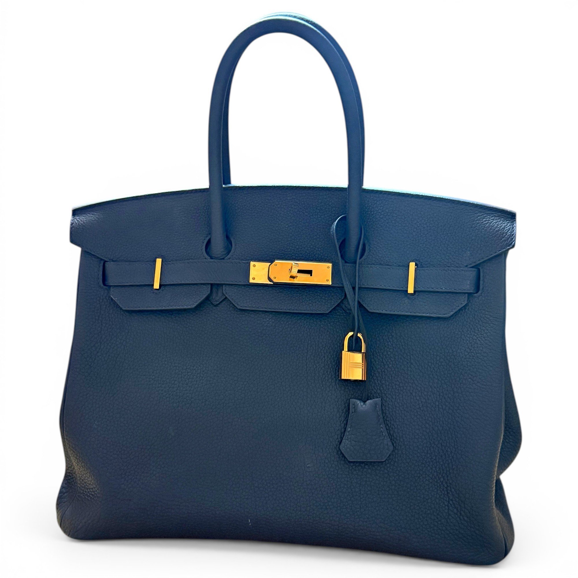 Birkin 35 leather handbag