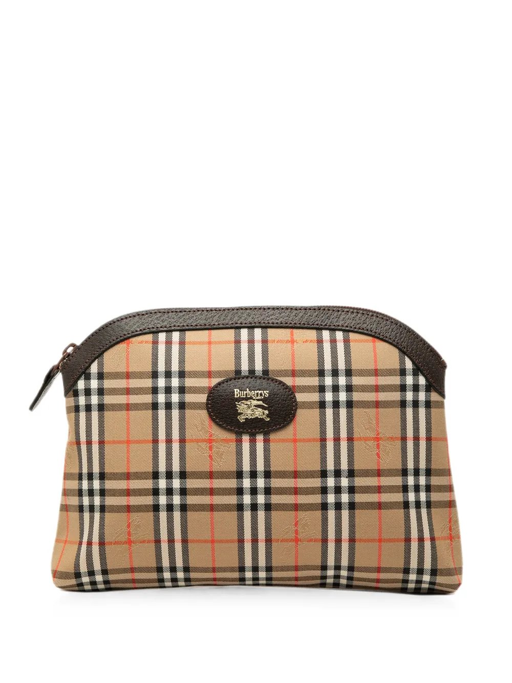 20th Century Haymarket Check Canvas clutch bag