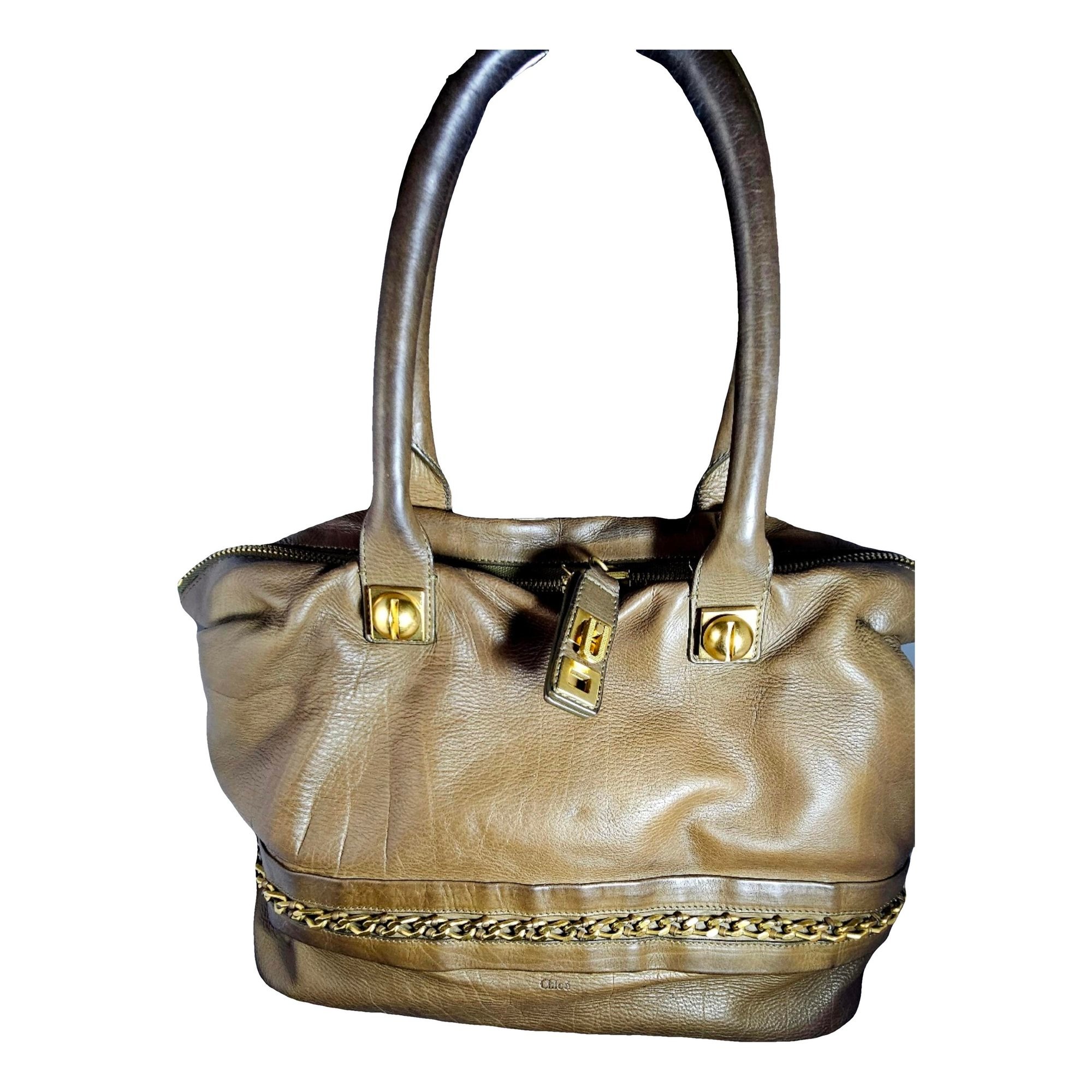 Leather tote