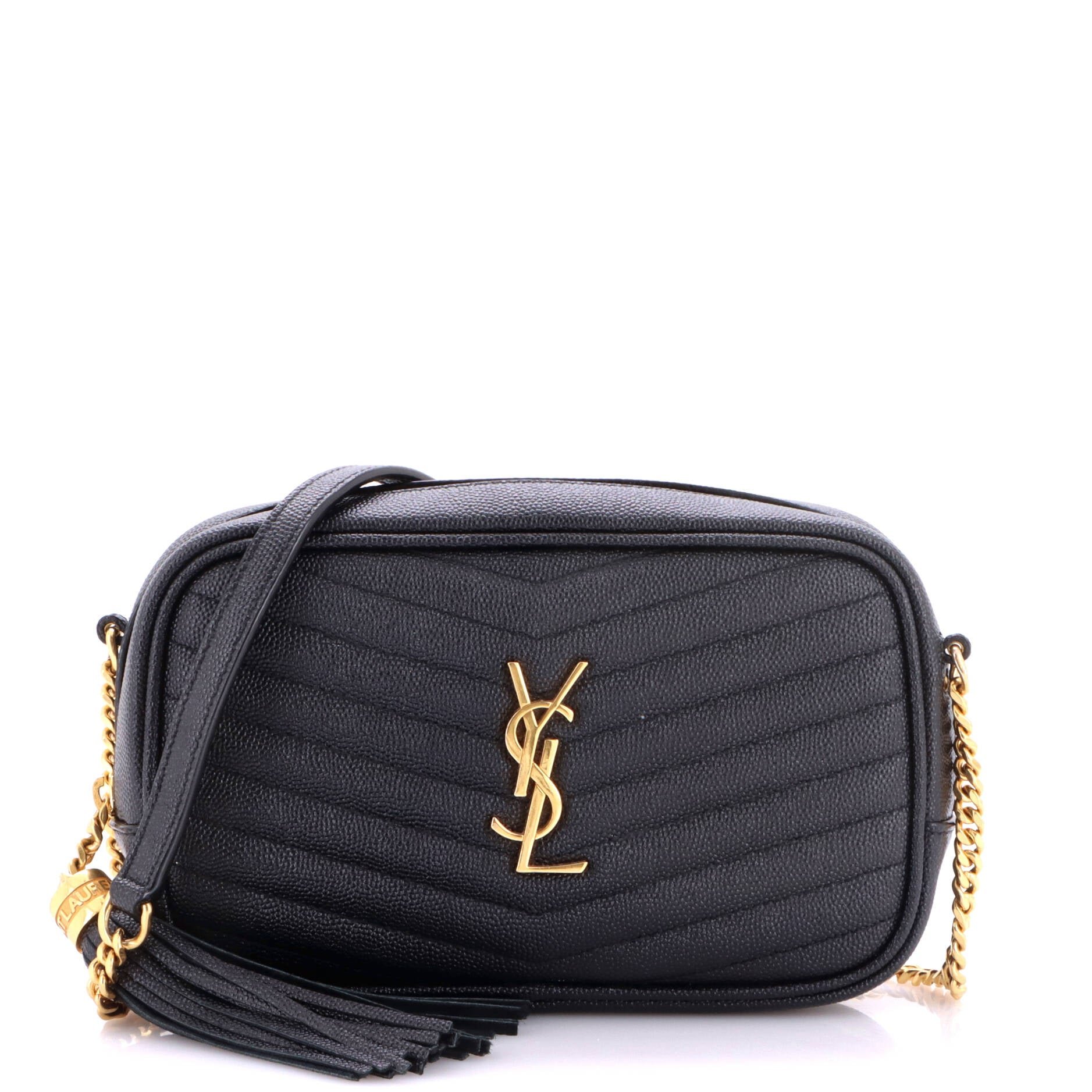 Lou Camera Bag Matelasse Chevron Leather Mini