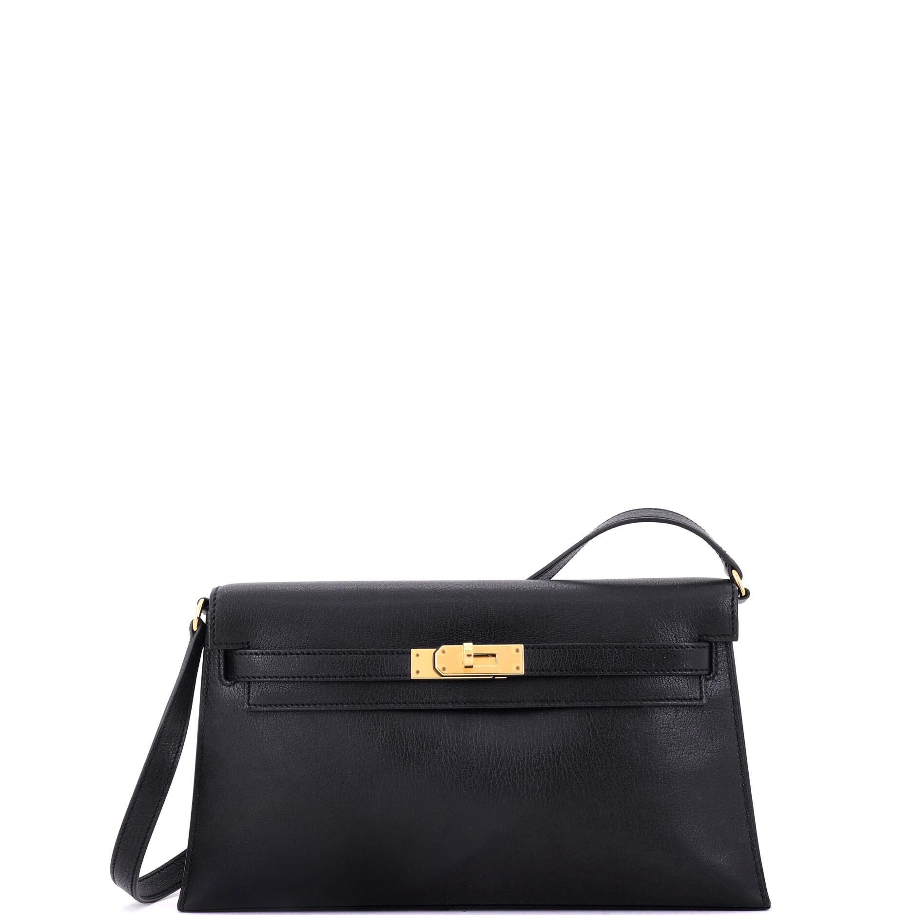 Hermes Kelly Elan Shoulder Bag Chevre Chamkila