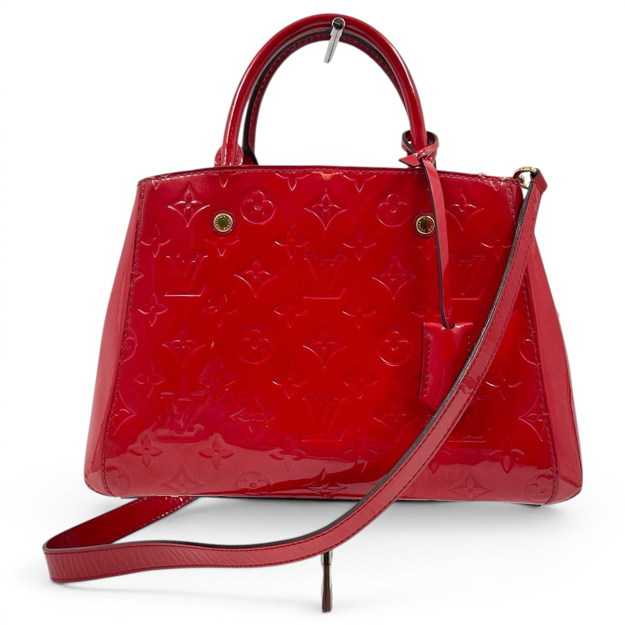 Montaigne patent leather crossbody bag