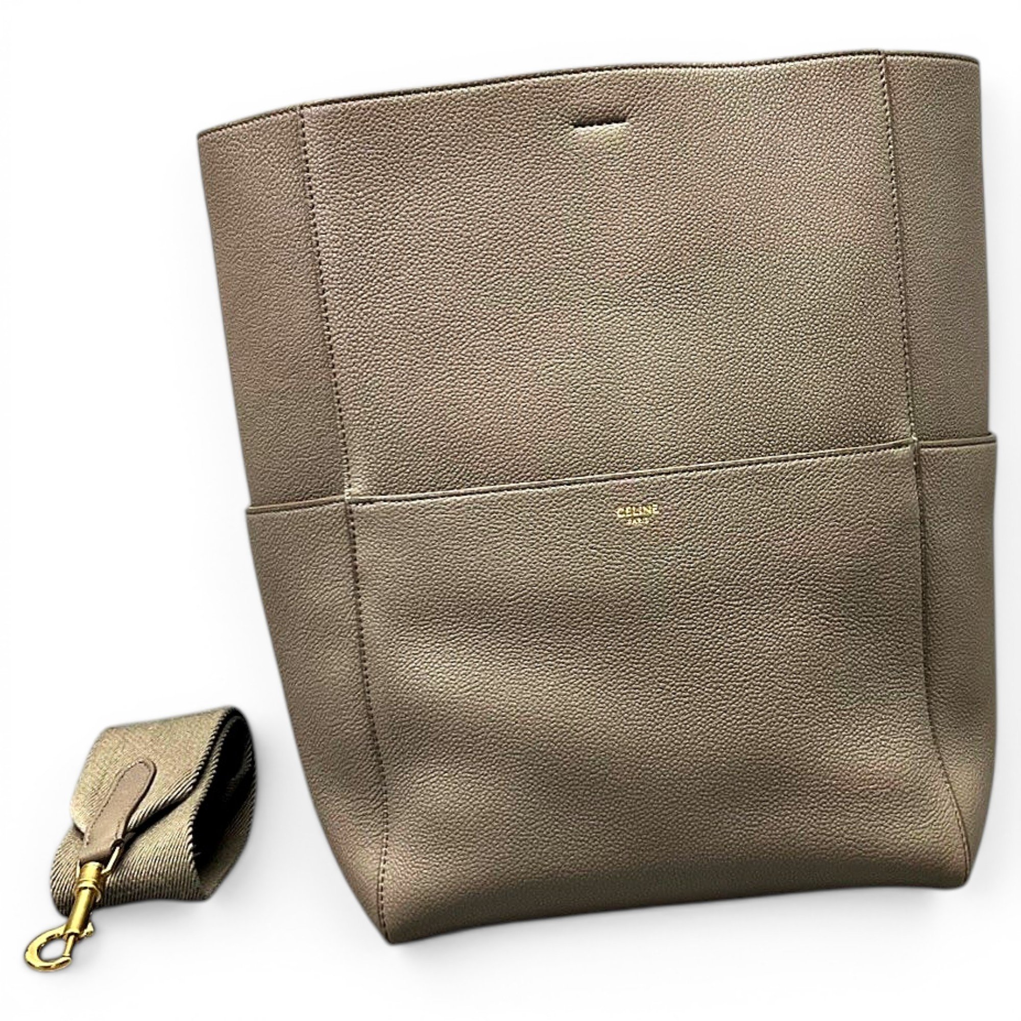 Seau Sangle leather handbag