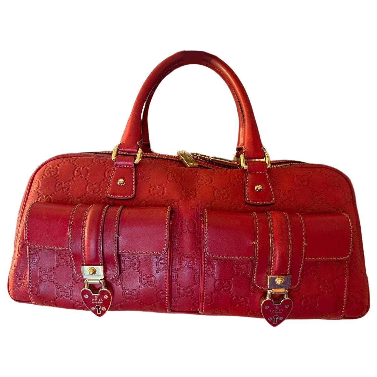 Boston leather handbag