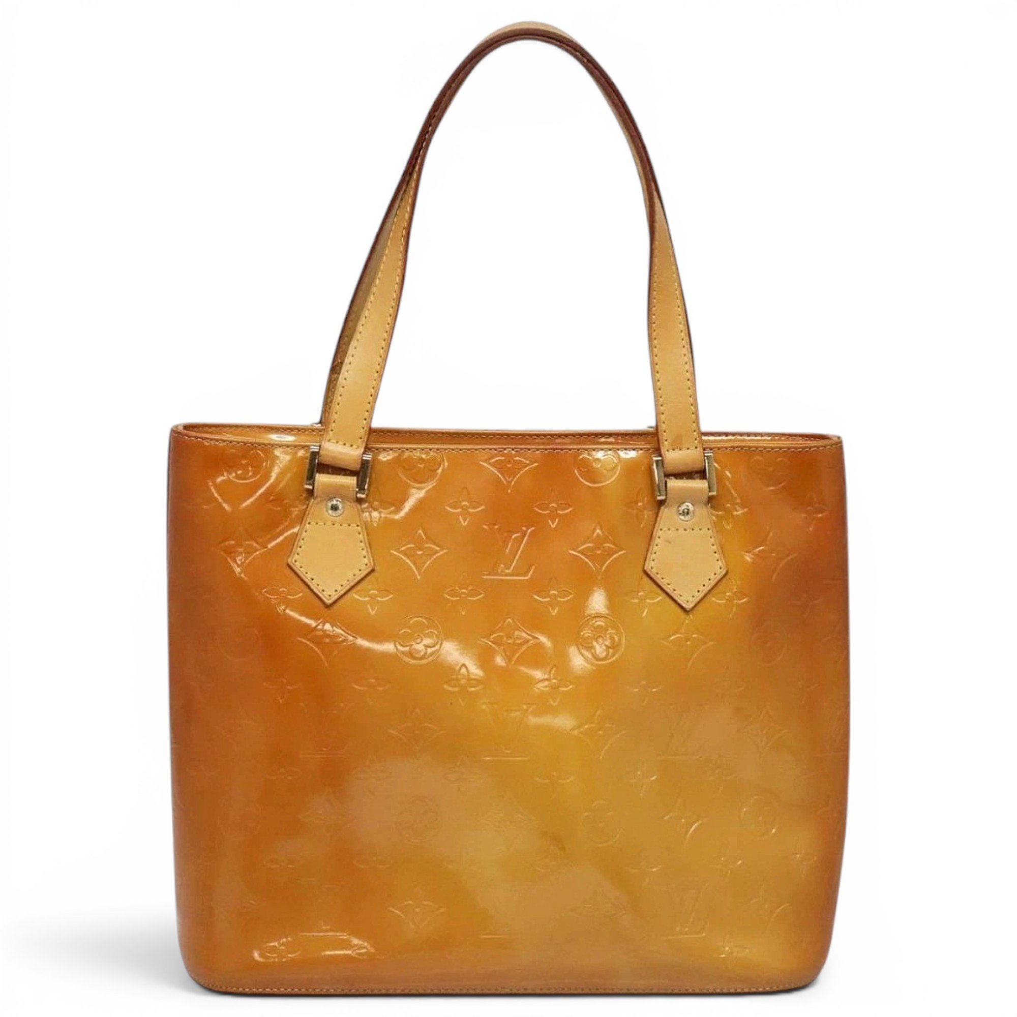 Patent leather handbag