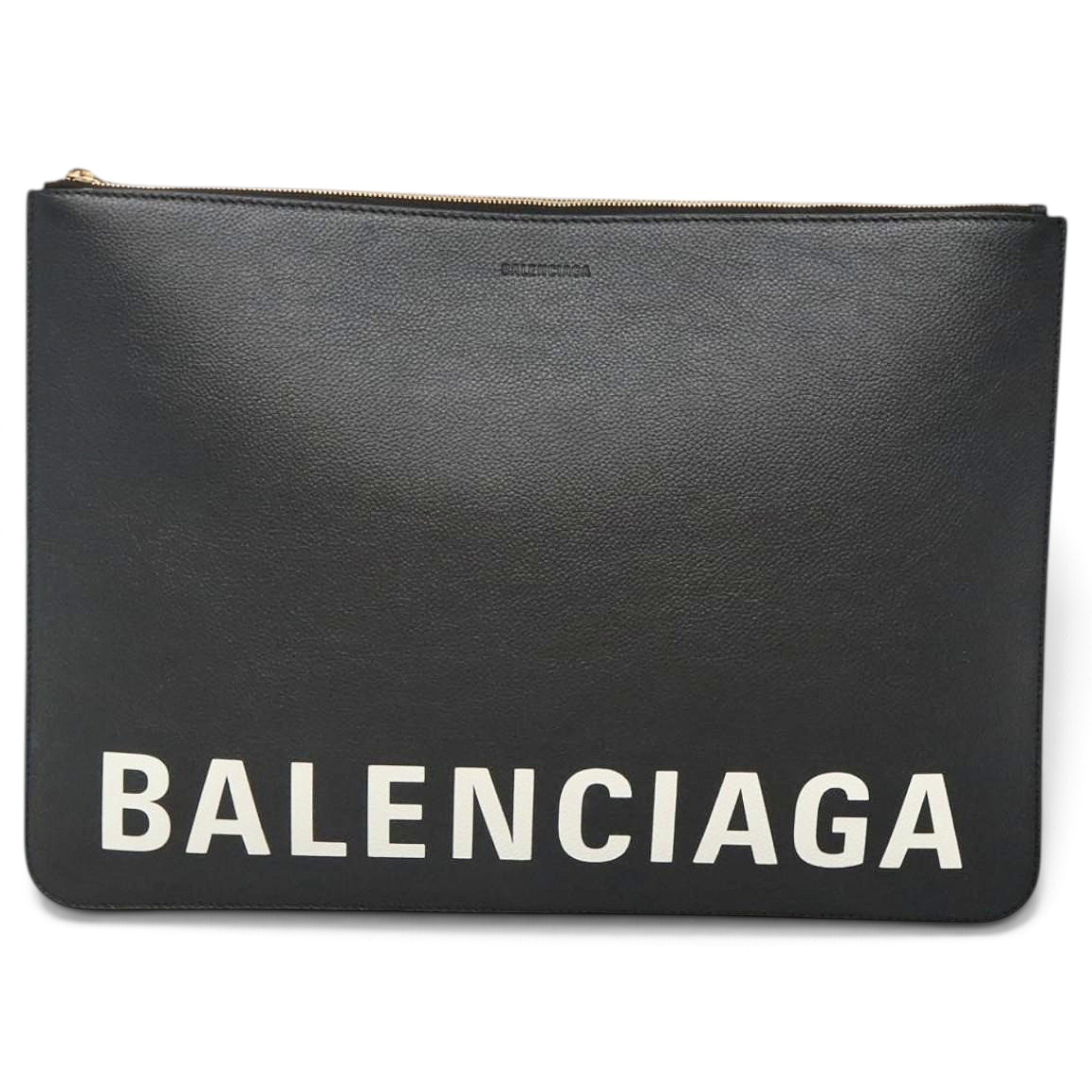 Leather clutch bag
