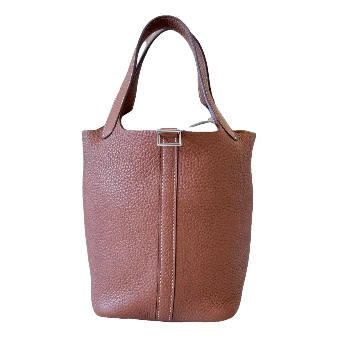 Picotin leather tote