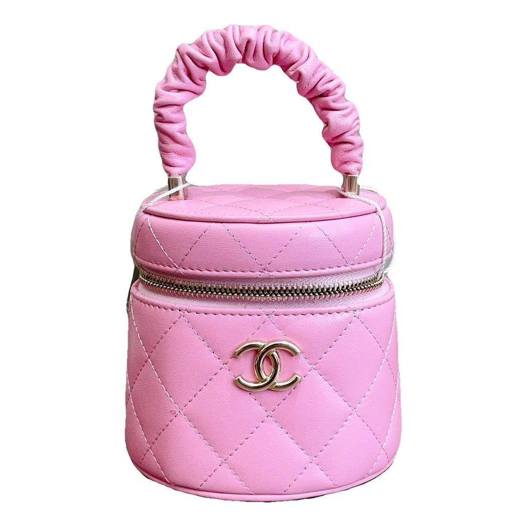 Vanity leather handbag