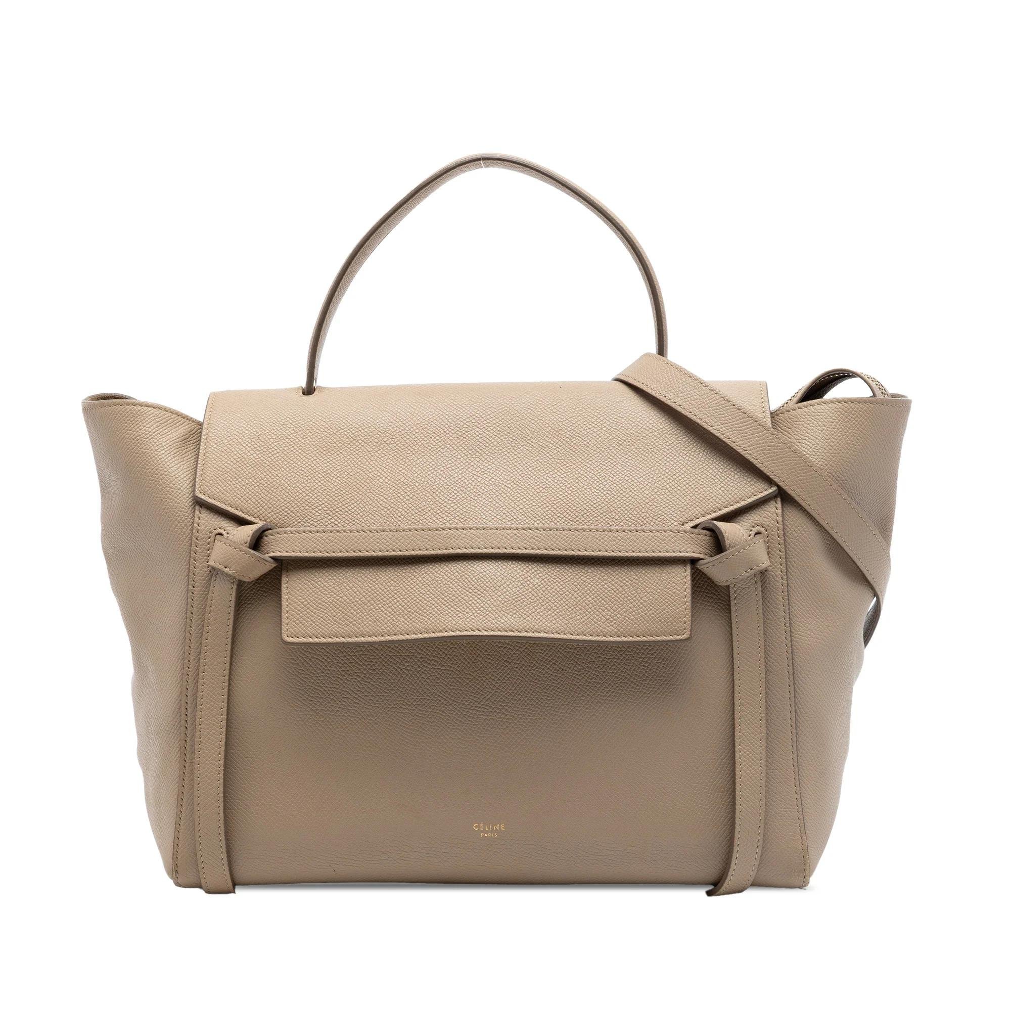 Belt pony-style calfskin handbag