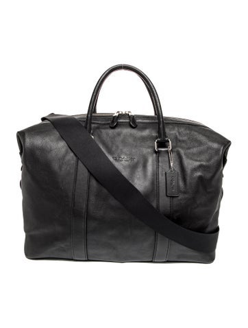 Coach Leather Weekender Bag
