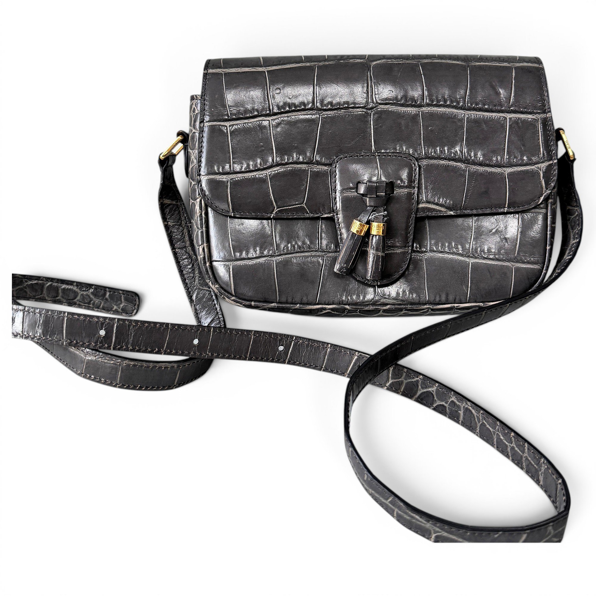 Tassels leather handbag