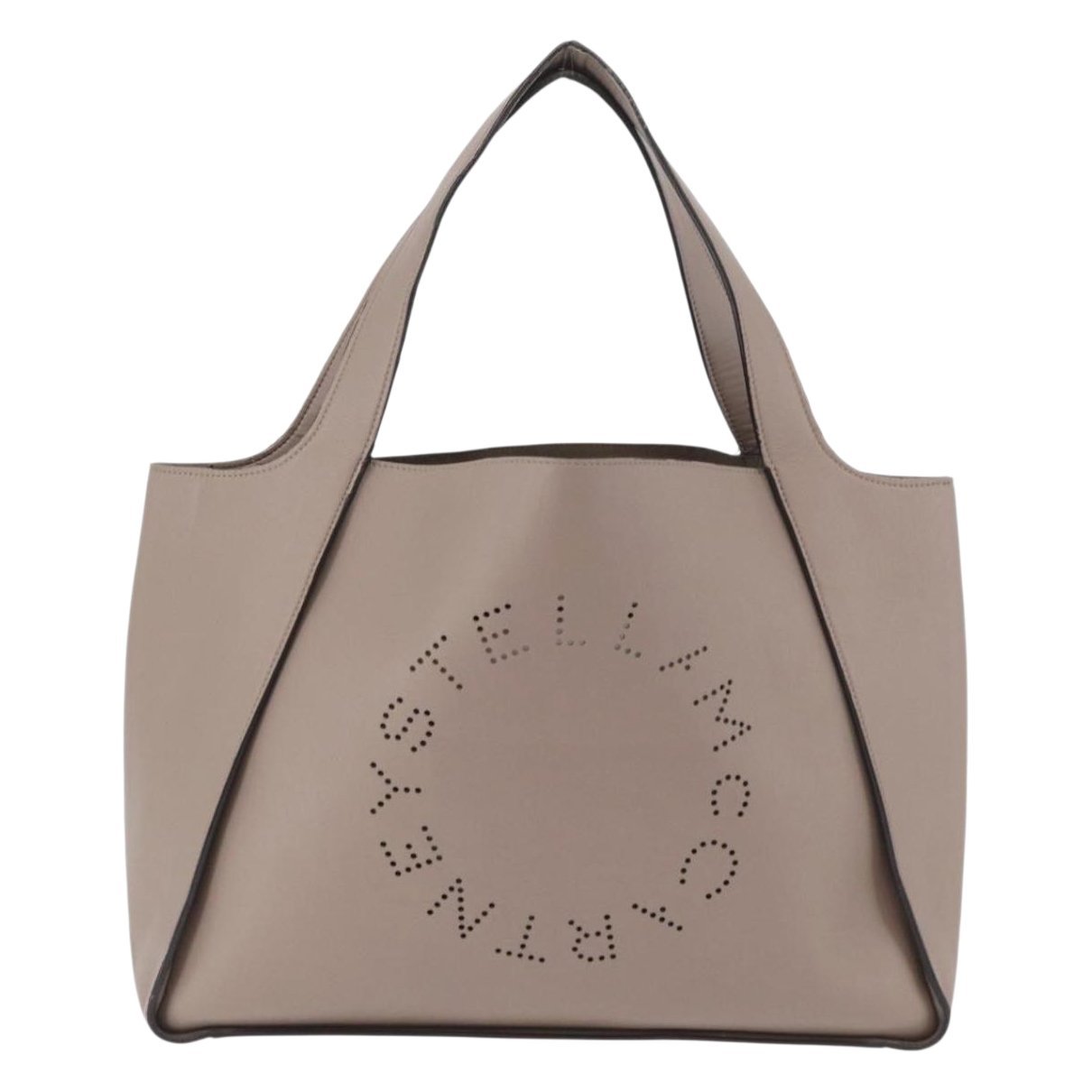 Logo leather handbag