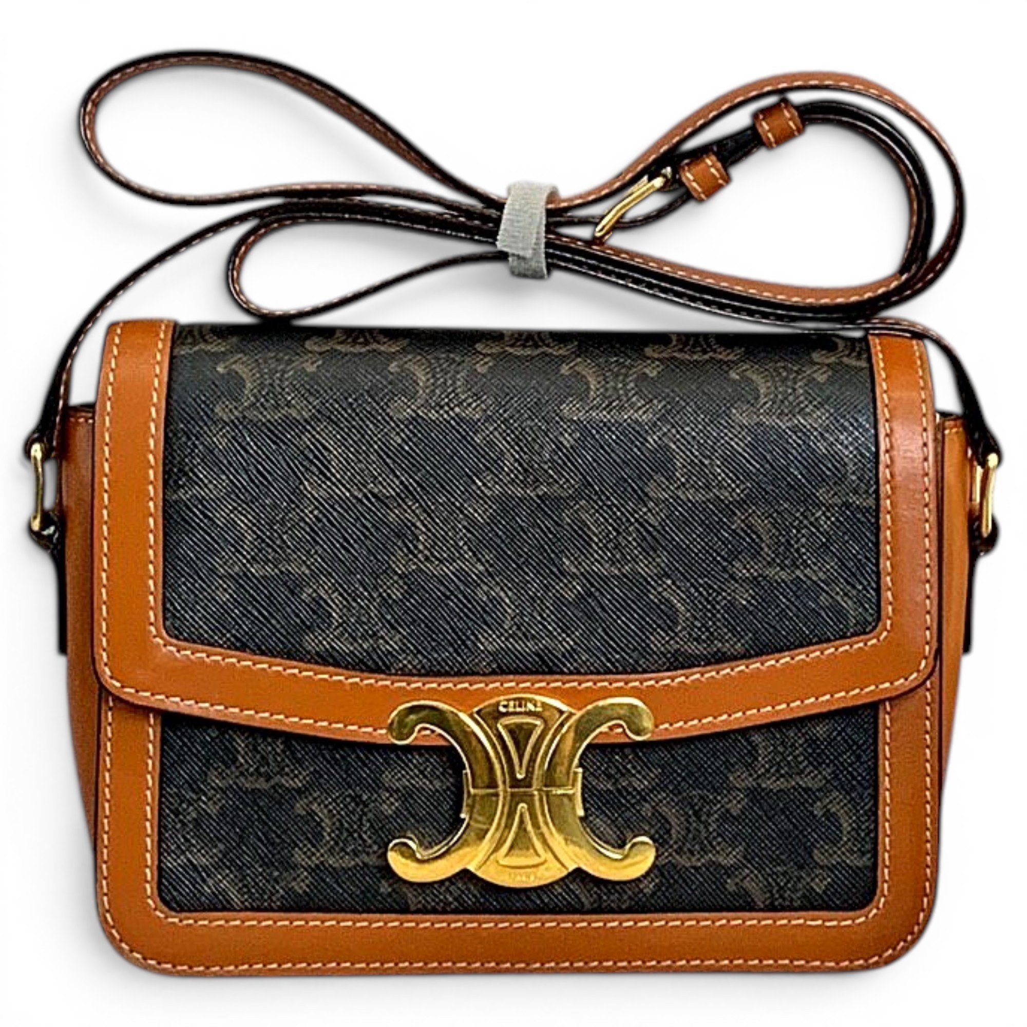 Triomphe leather handbag