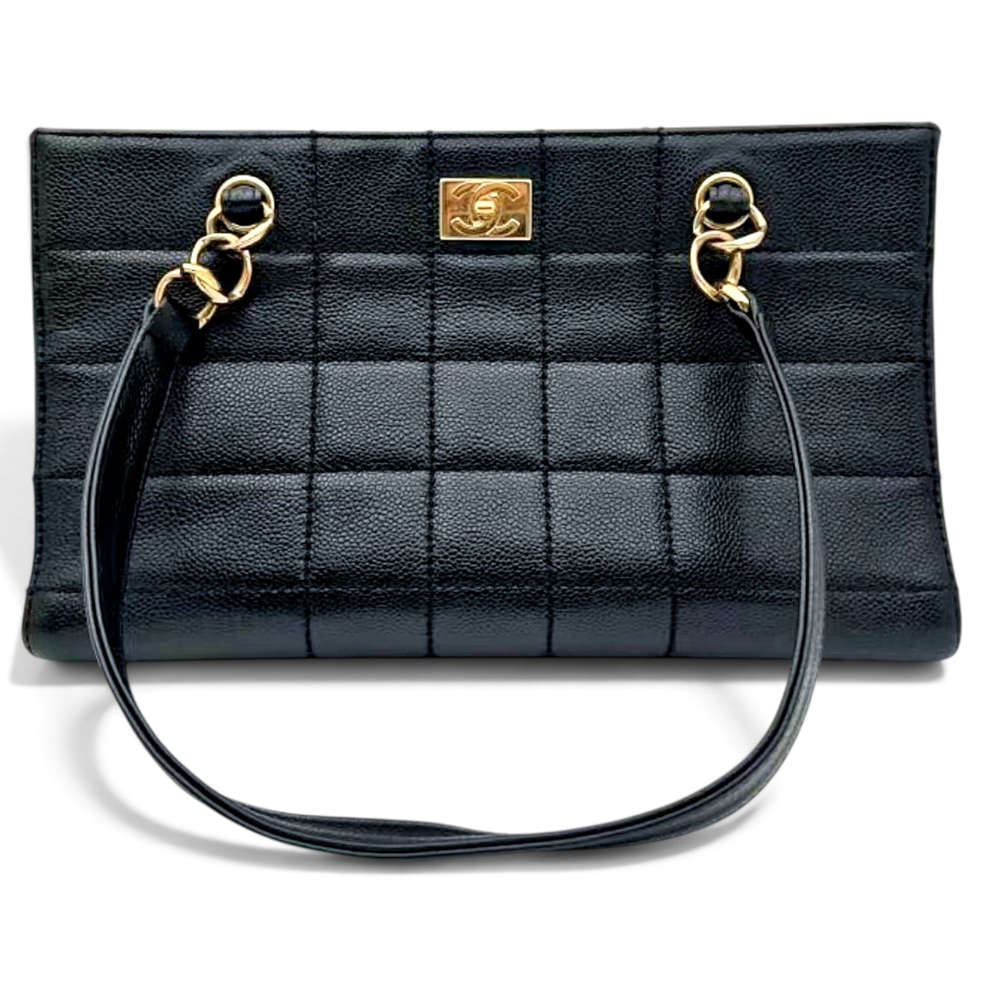 Vintage CC Chain leather handbag