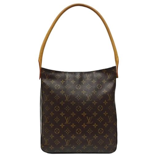 Looping leather handbag