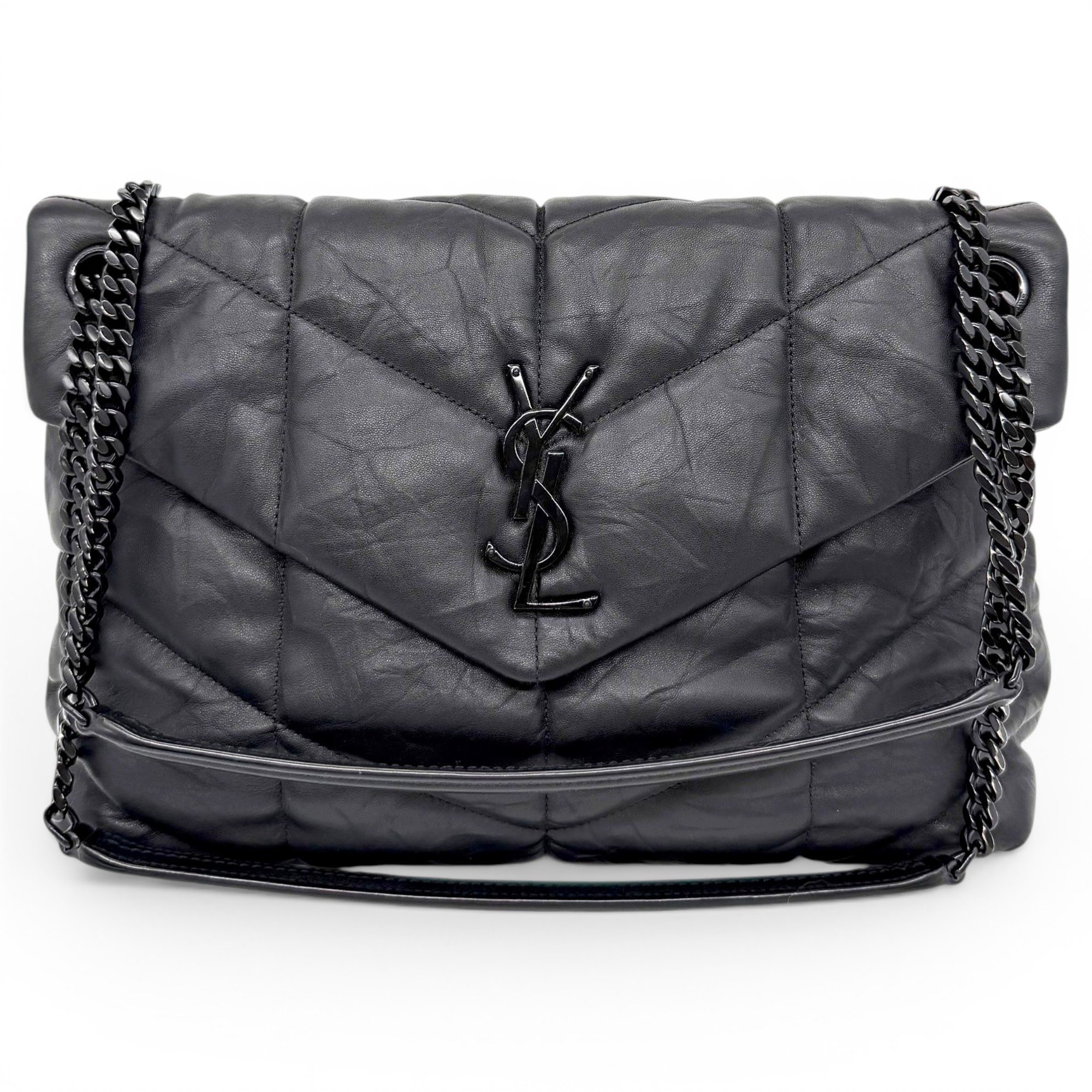 Loulou Puffer leather crossbody bag