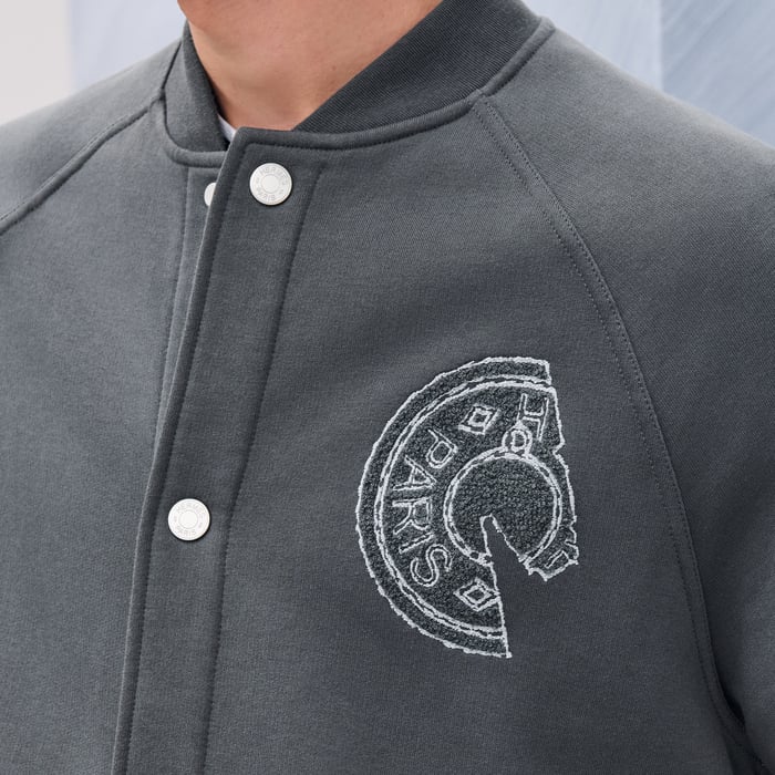 Orage Varsity Jacket With Clou De Selle Detail