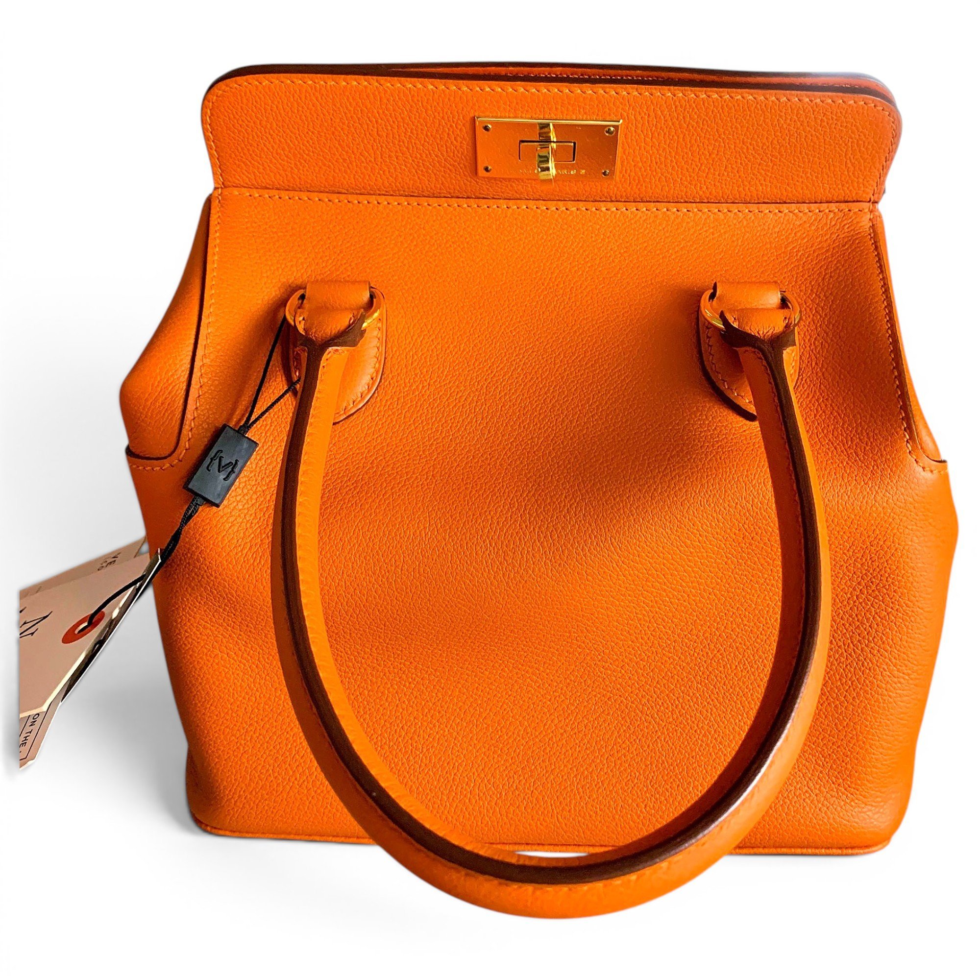 Toolbox leather crossbody bag