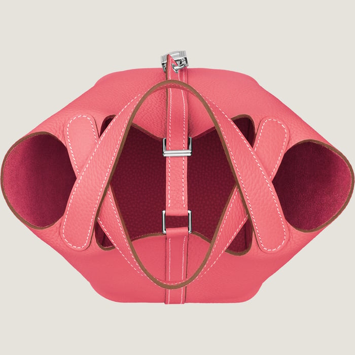 Rose Azalée Picotin Lock 18 Bag