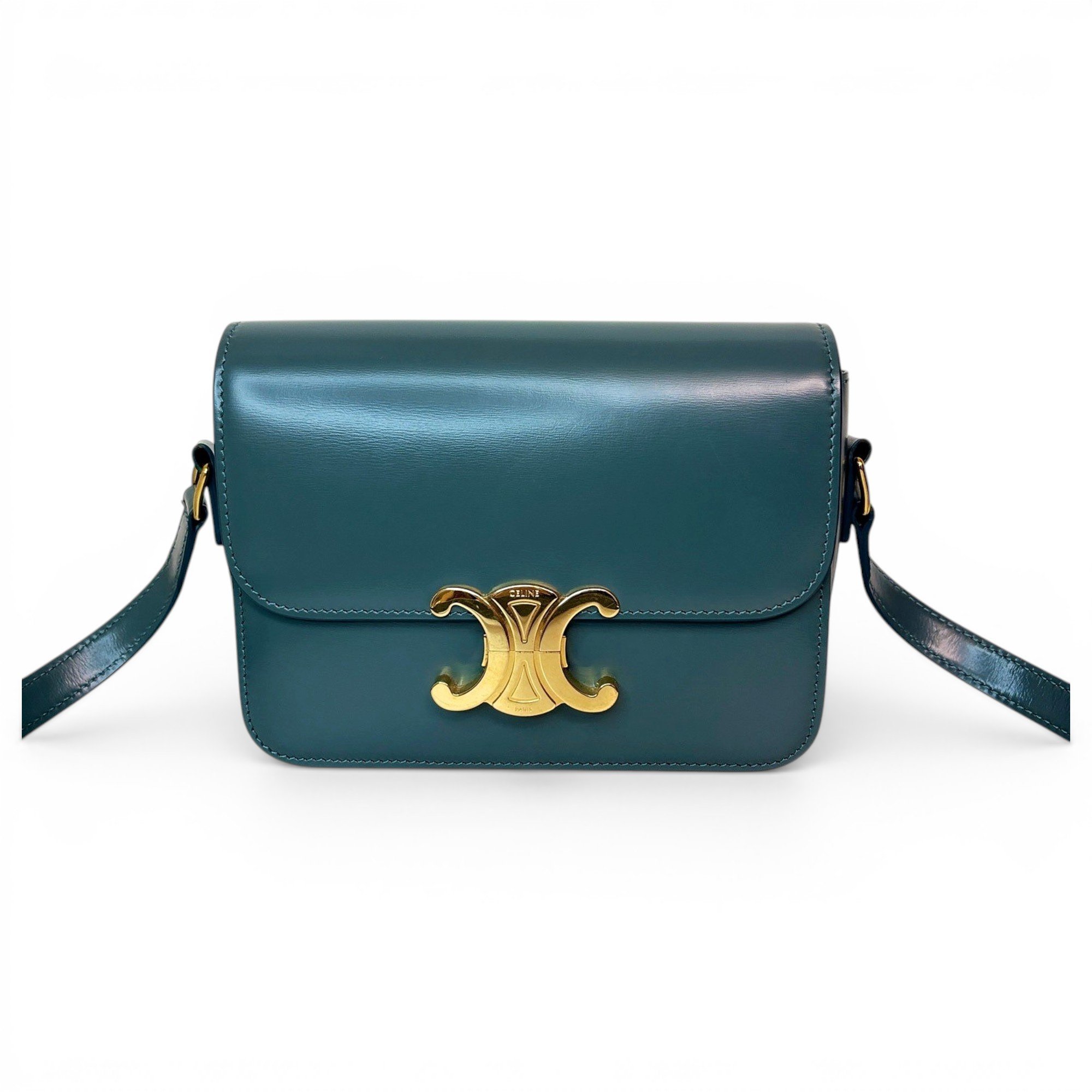 Triomphe leather handbag