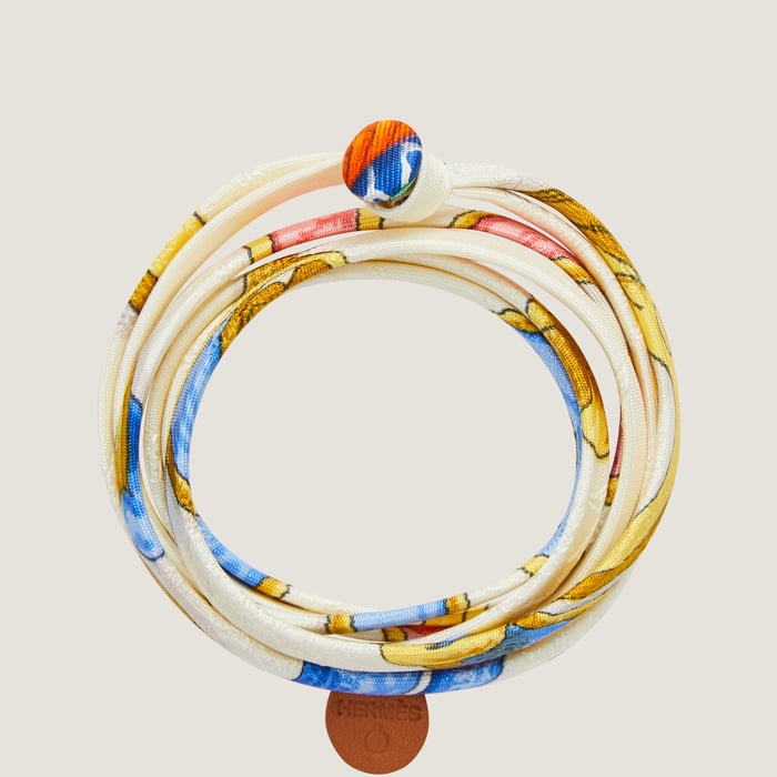 Random Silk Triple Tour Bracelet