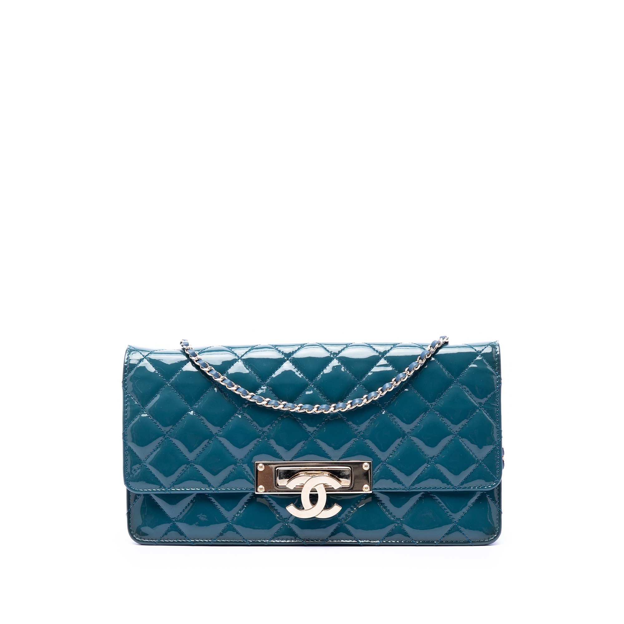 Wallet On Chain leather handbag