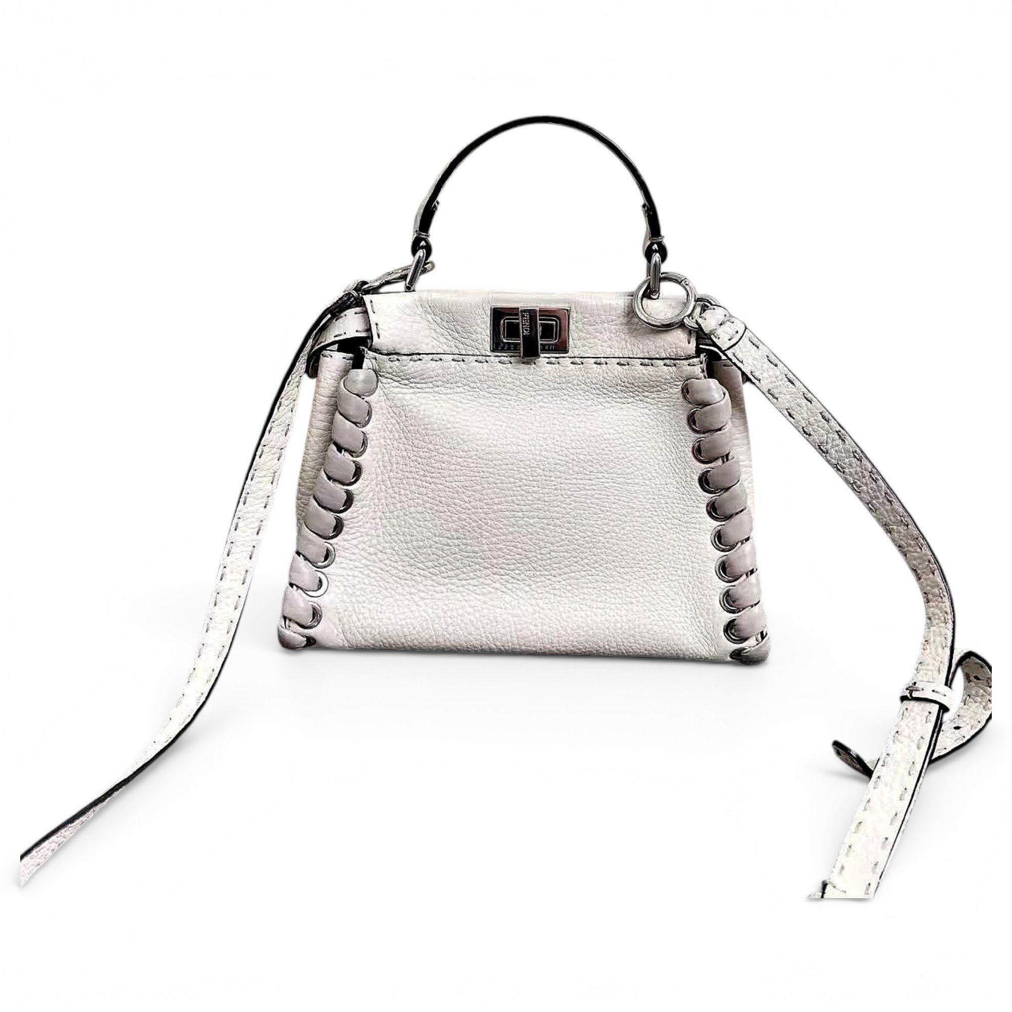 Peekaboo leather handbag