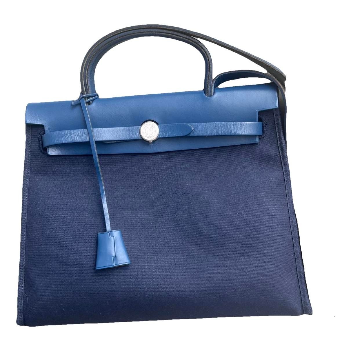 Hermes Herbag cloth handbag