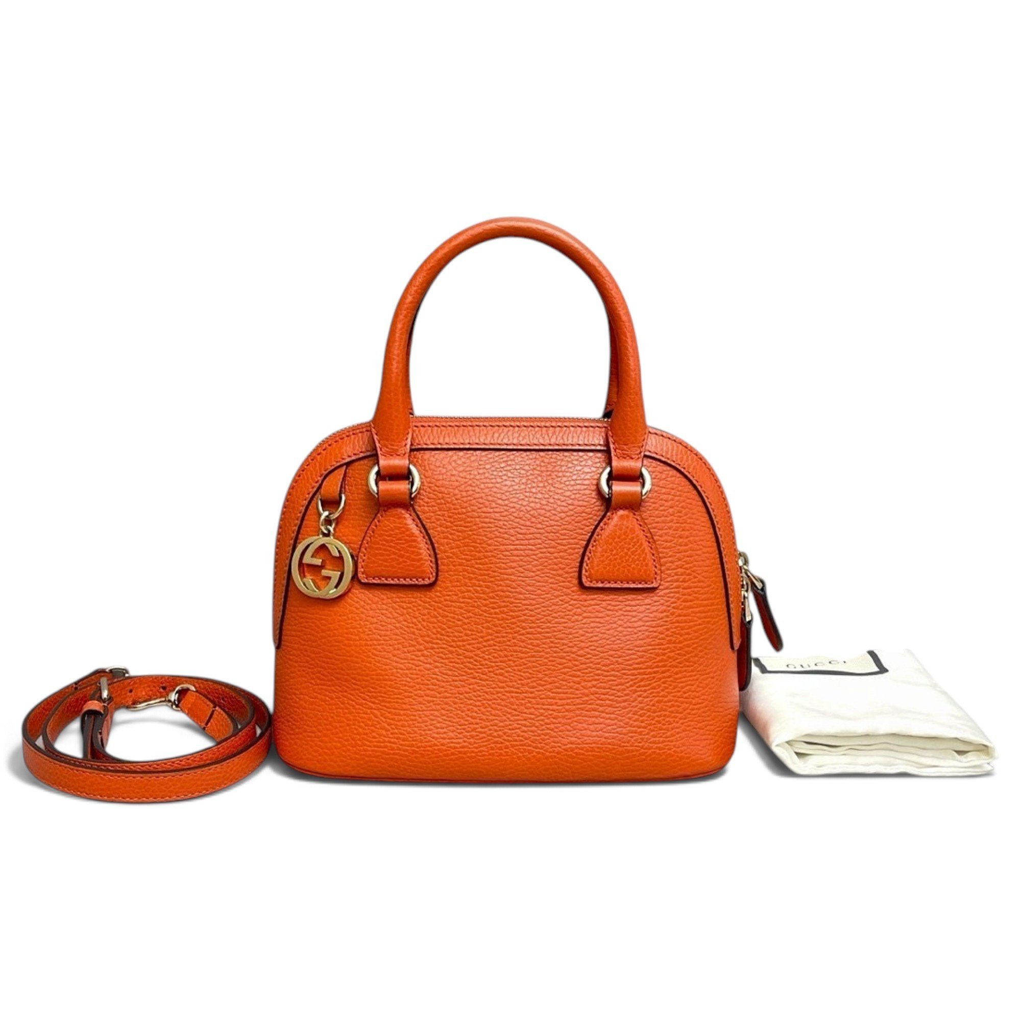 Dôme leather handbag