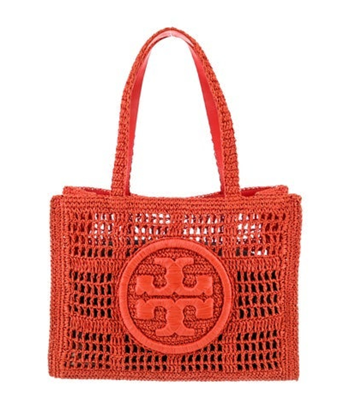 Tory Burch Burch Raffia Top Handle Bag