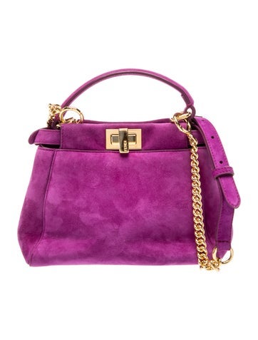 Fendi Suede Peekaboo Mini