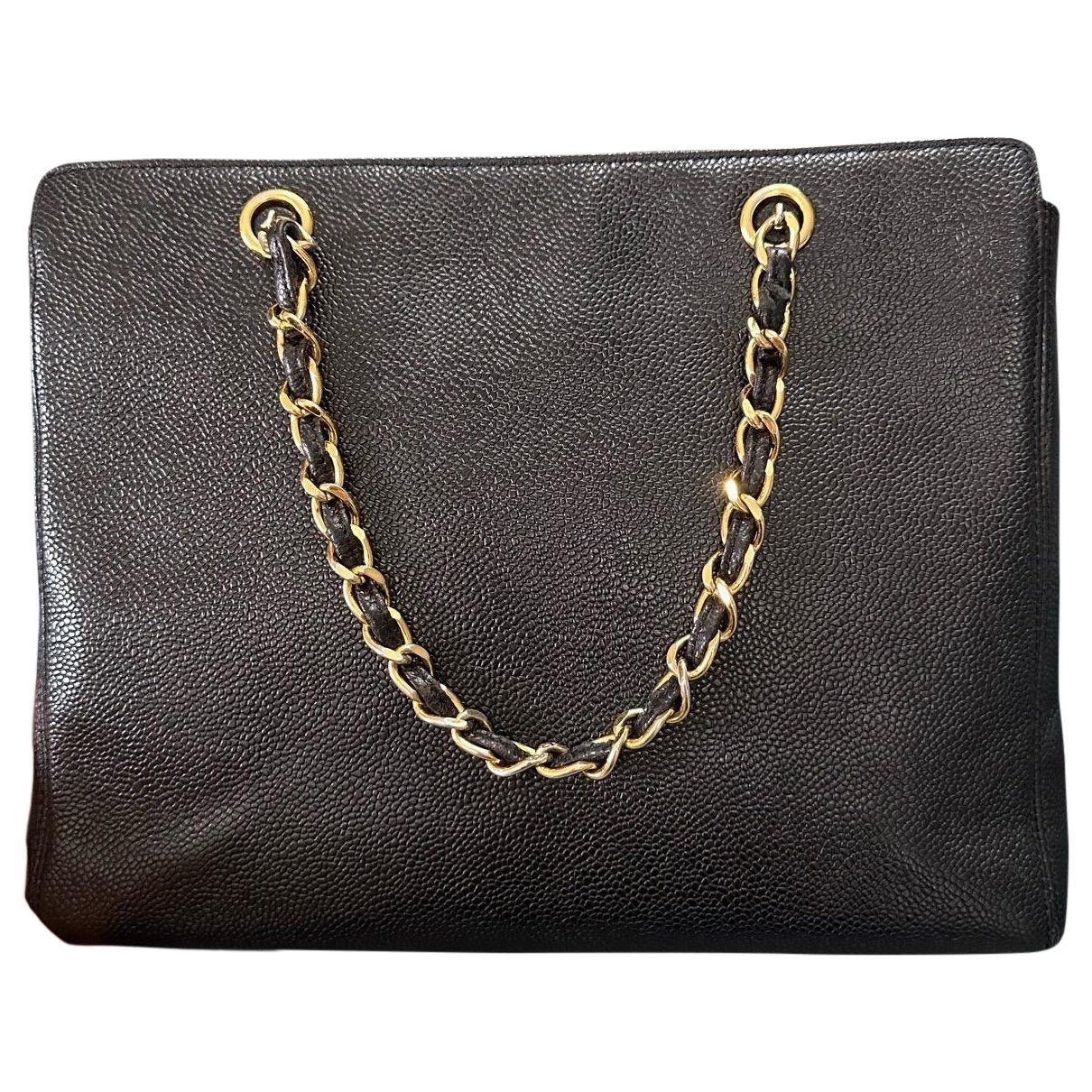 Leather tote