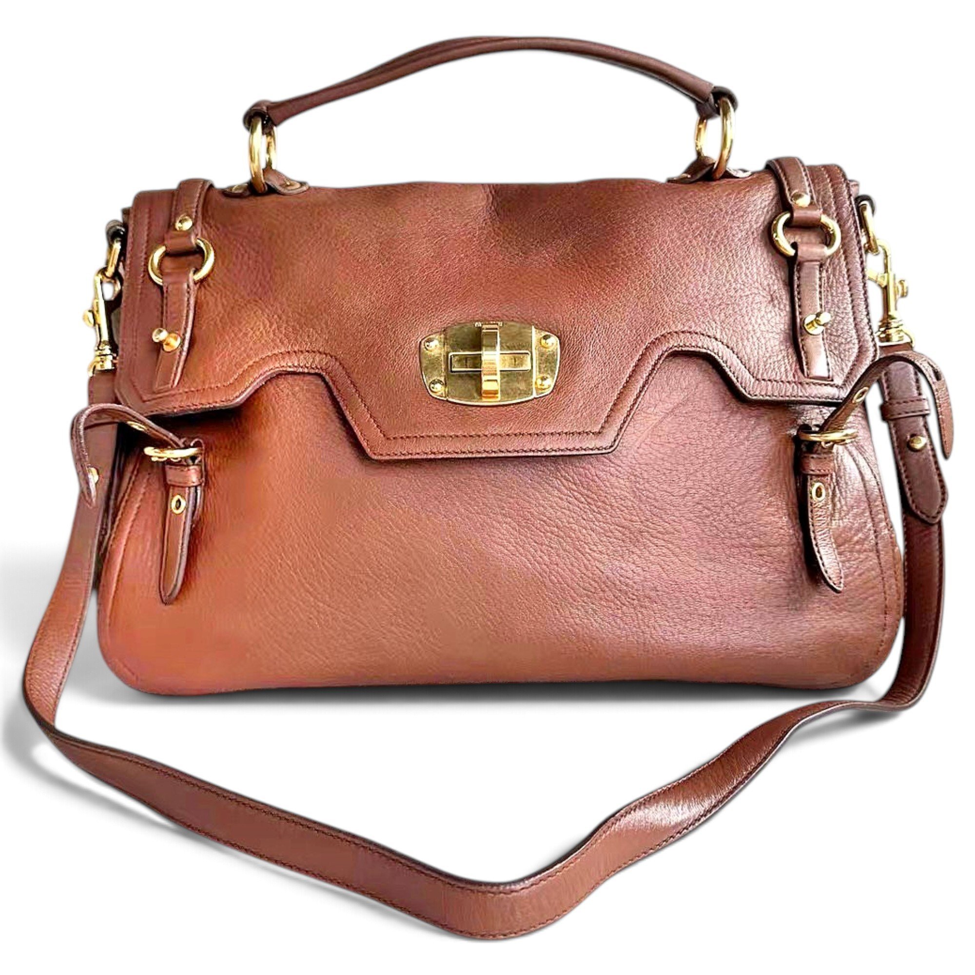 Leather handbag
