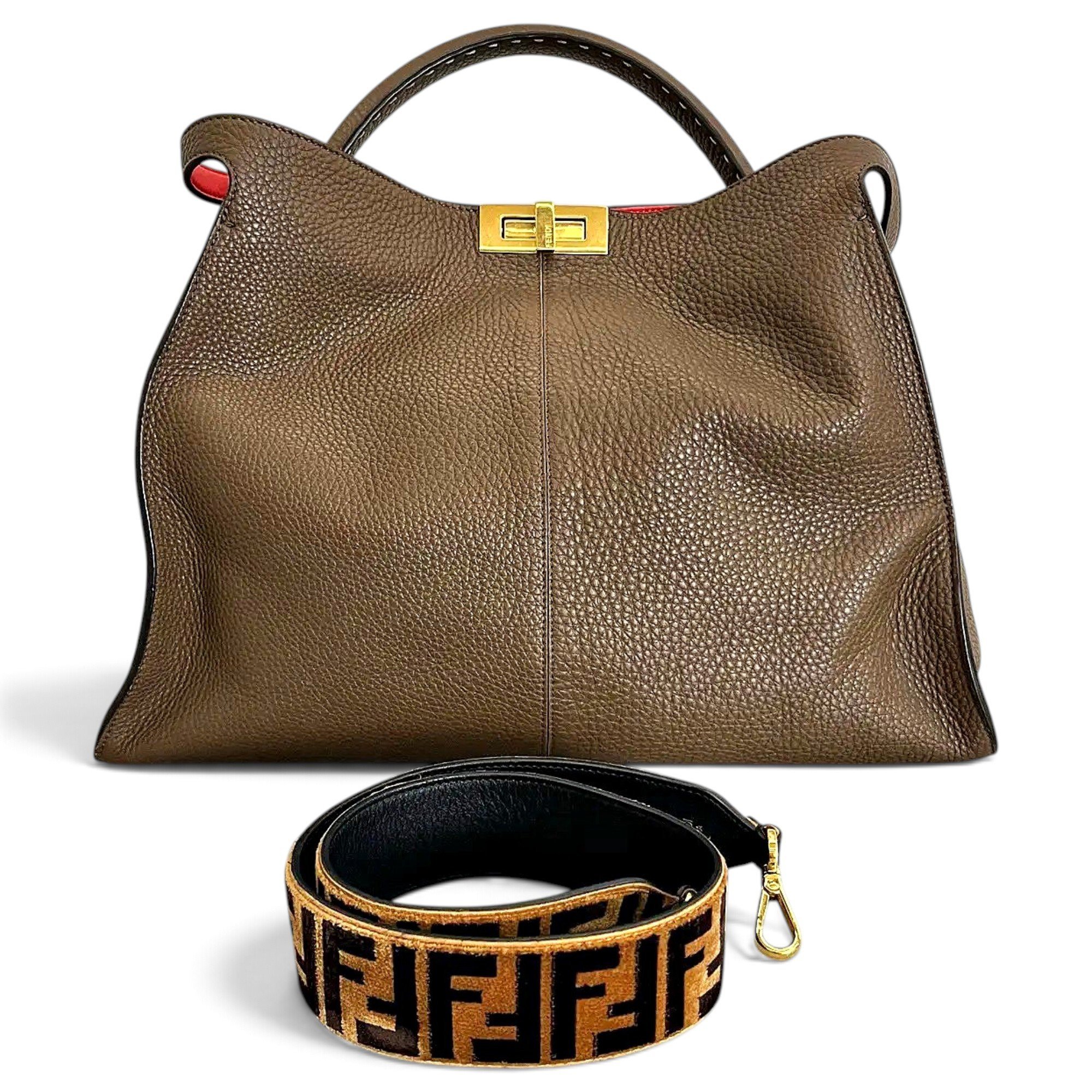 Peekaboo X-Lite leather handbag