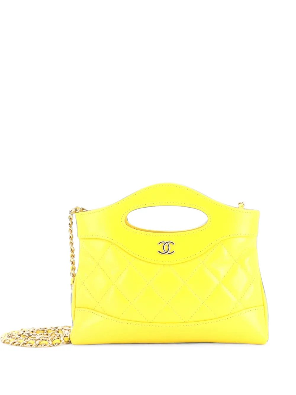 31 Shopping Bag Clutch with Chain Quilted Lambskin Small crossbody bag