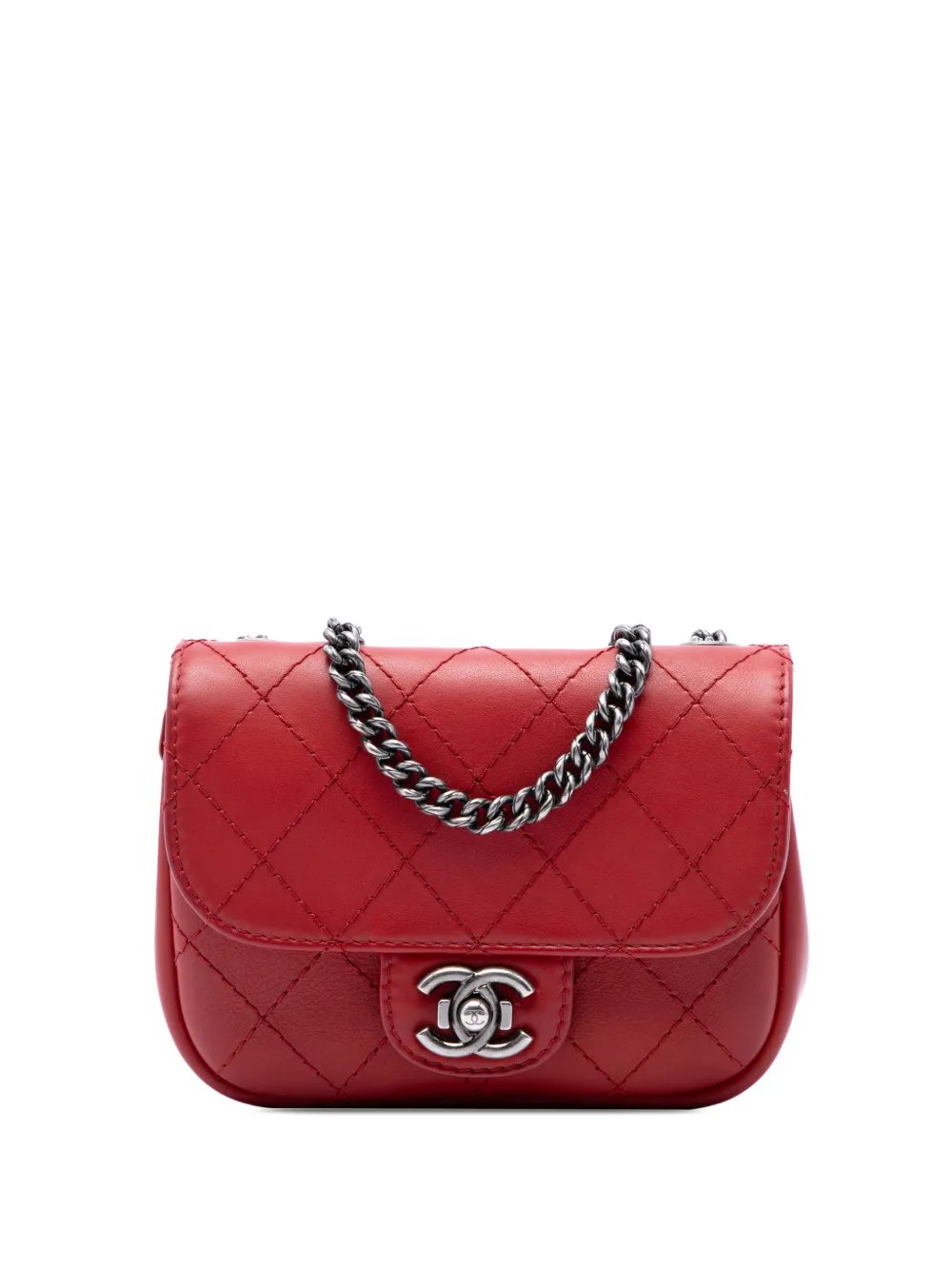 2014-2015 Paris Dallas Goatskin Wild Stitch Flap crossbody bag