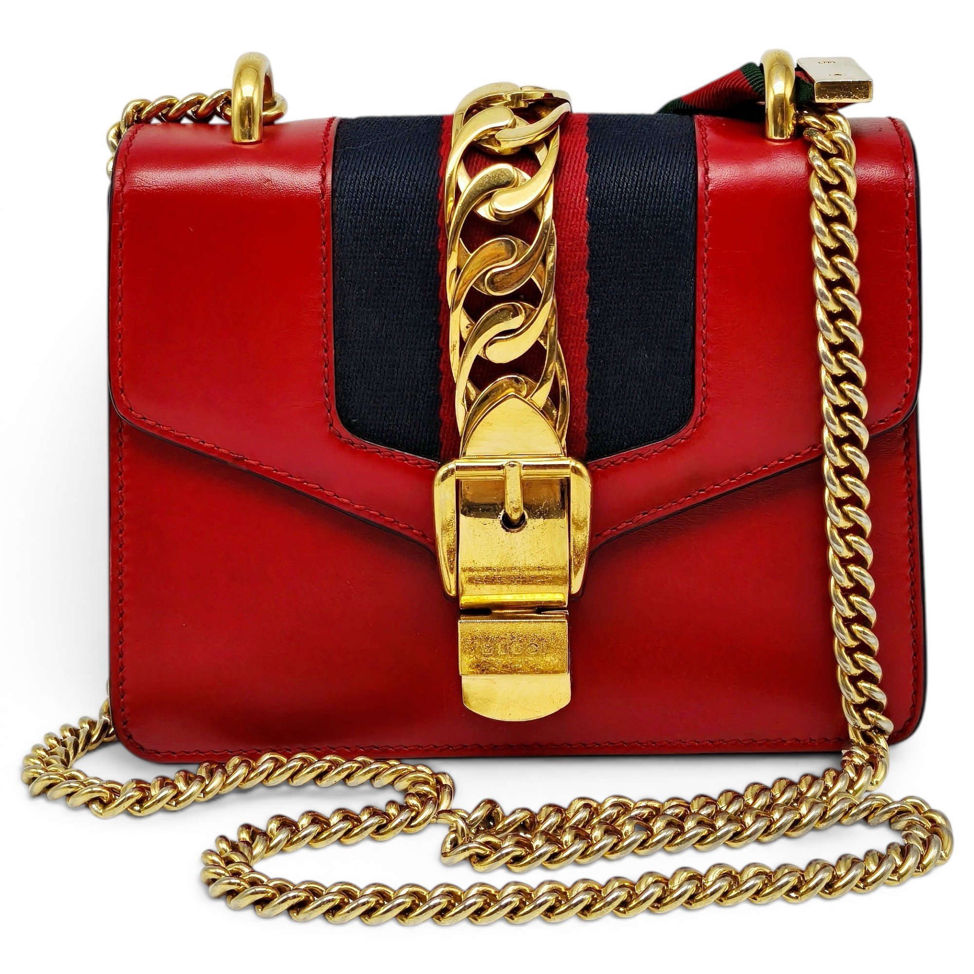 Sylvie Chain leather crossbody bag