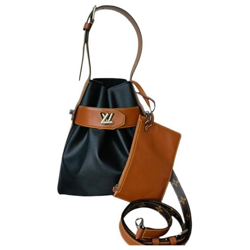 Twist leather handbag