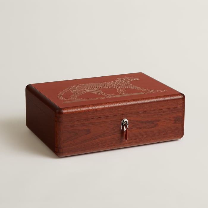 Cuivre Casaque Panthera Deco Watch Box