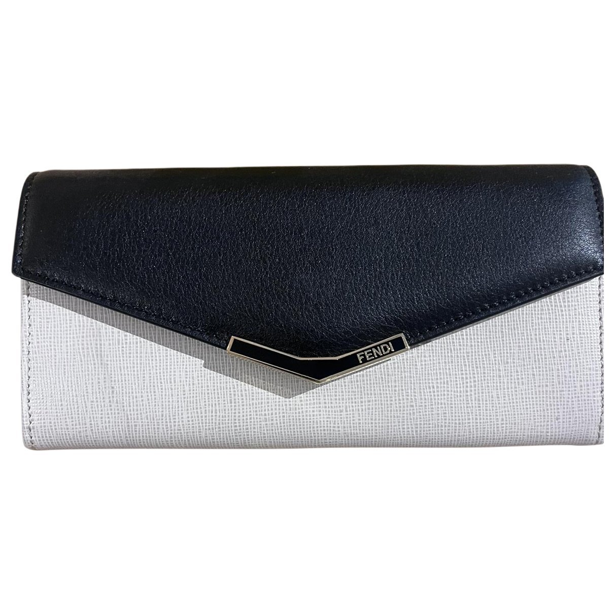 Leather clutch bag