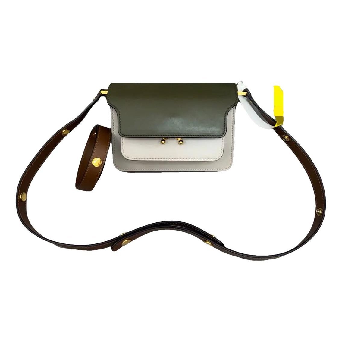 Trunk leather handbag
