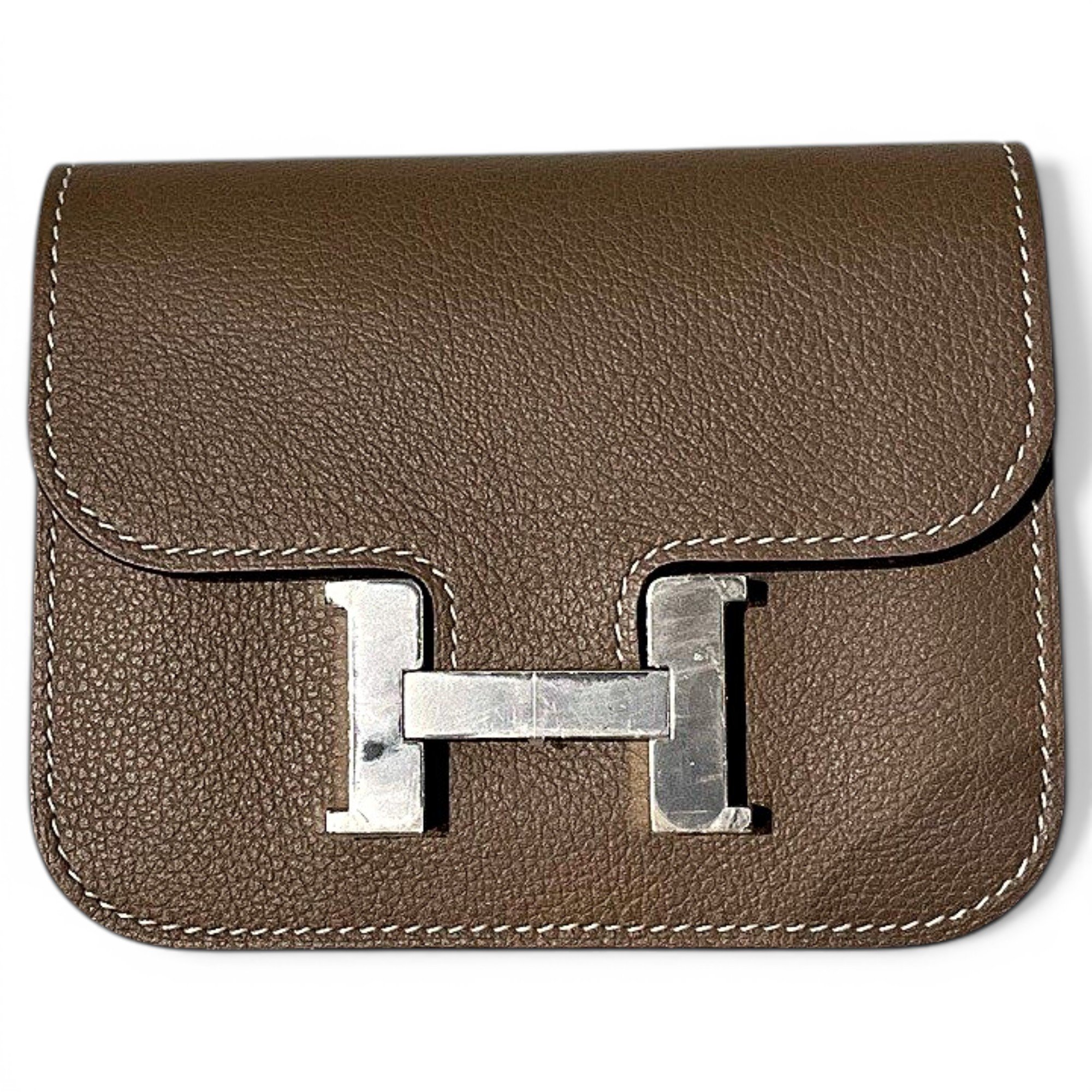 Constance leather clutch bag