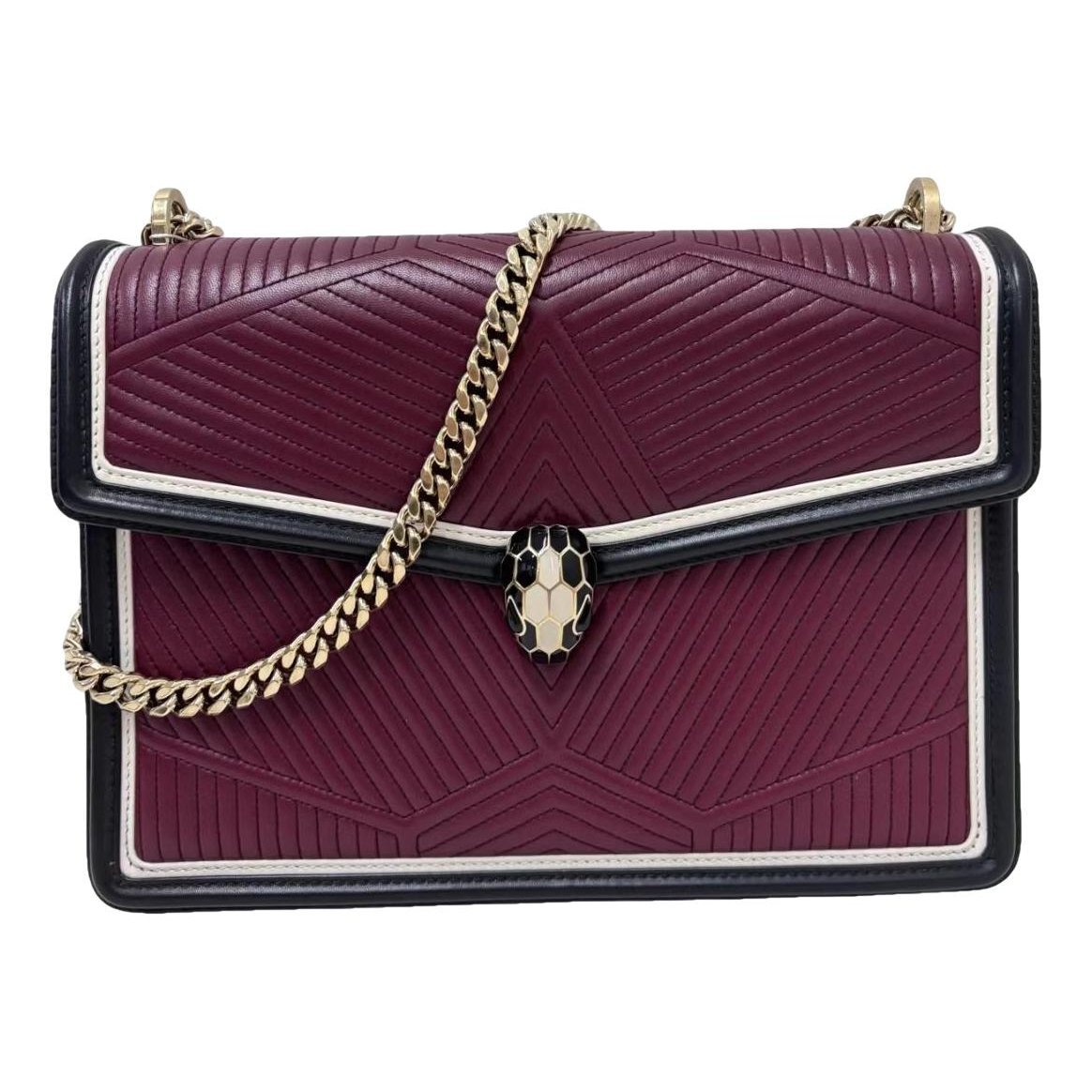 Serpenti leather handbag